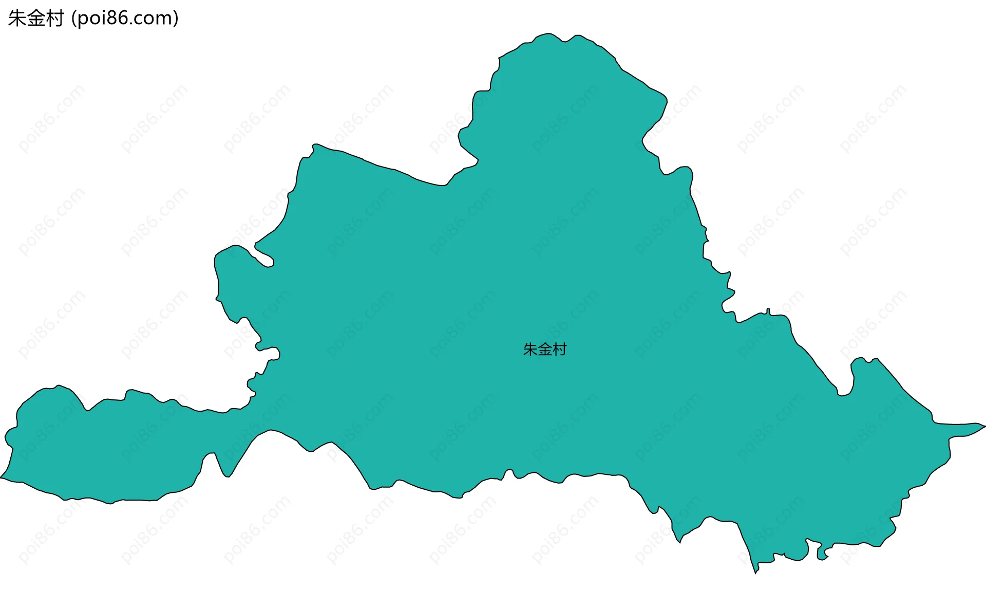 朱金村边界地图