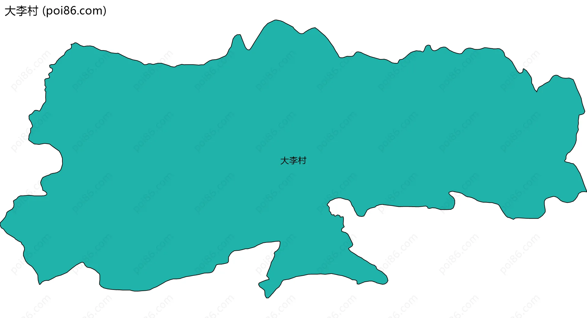 大李村边界地图