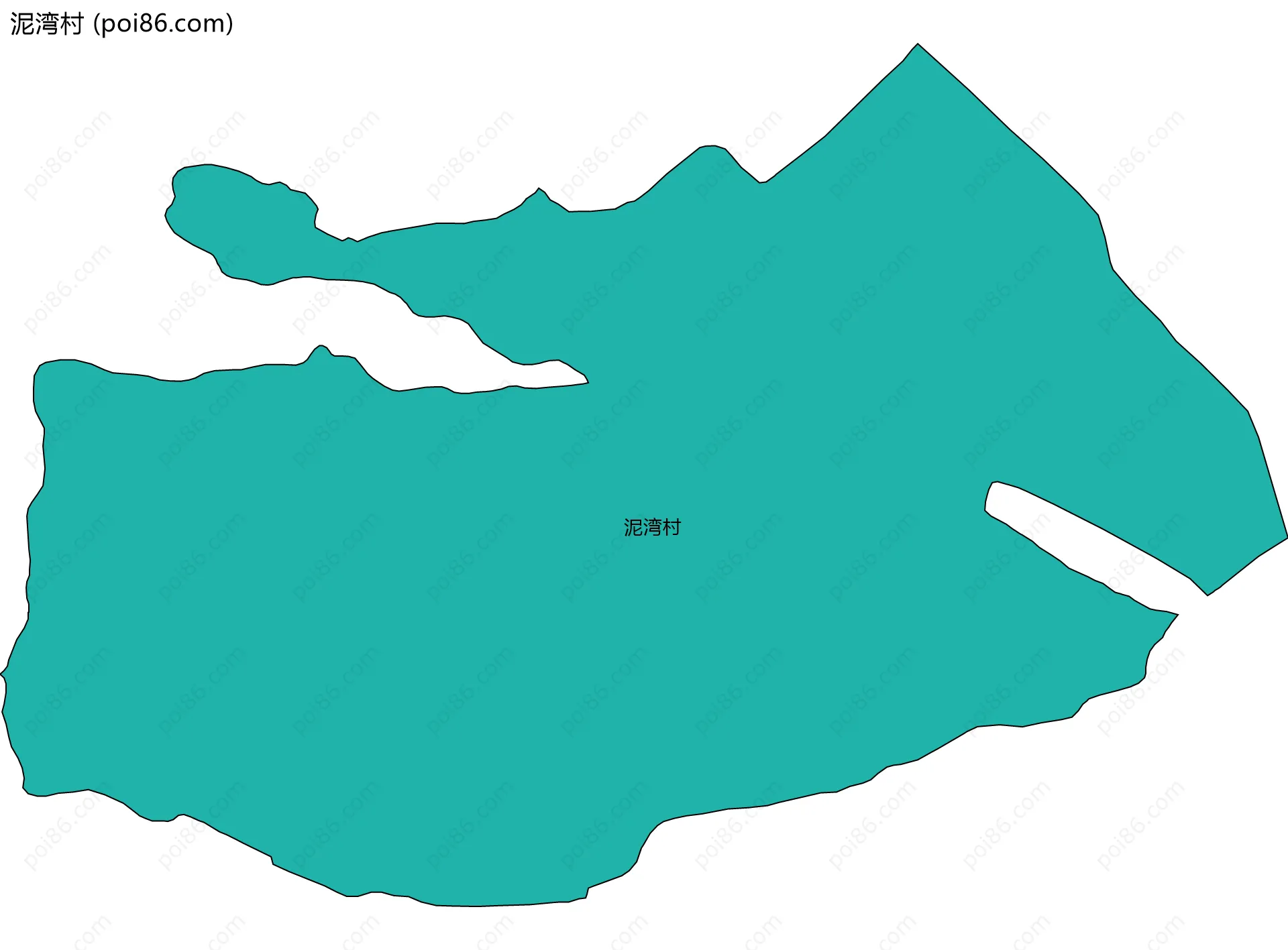 泥湾村边界地图