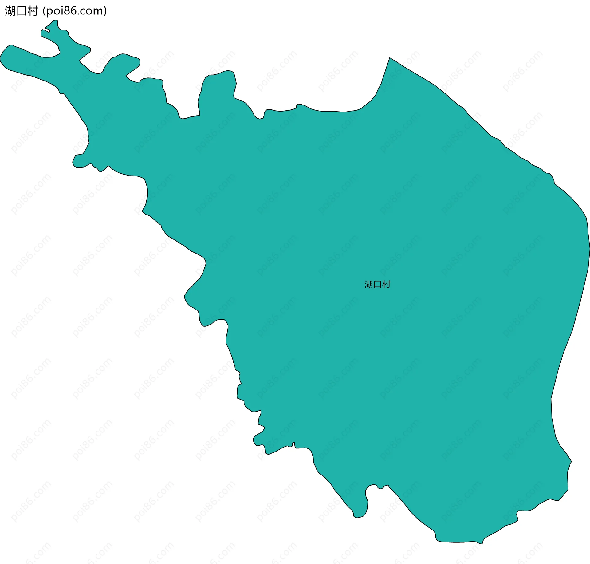 湖口村边界地图