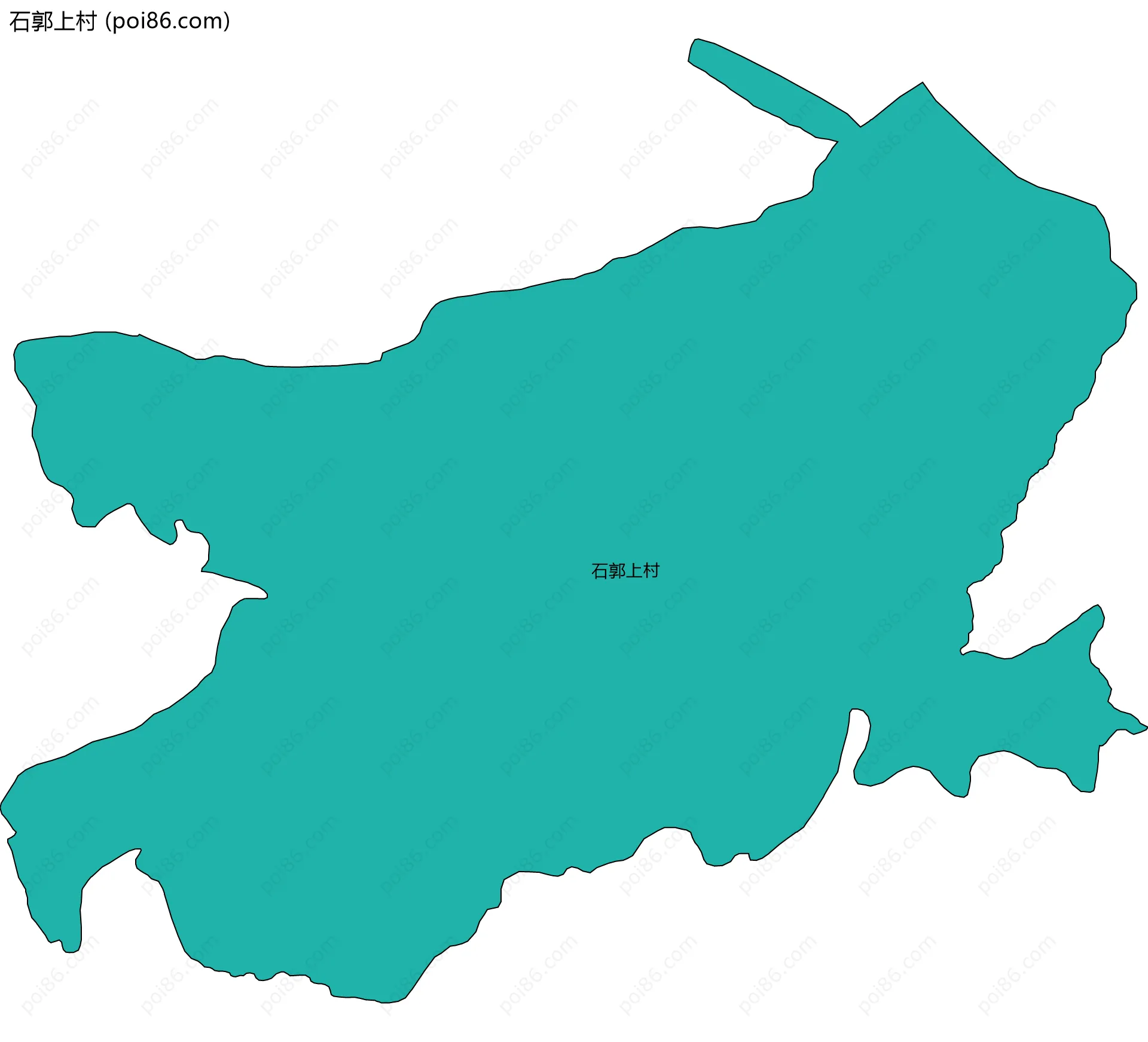 石郭上村边界地图