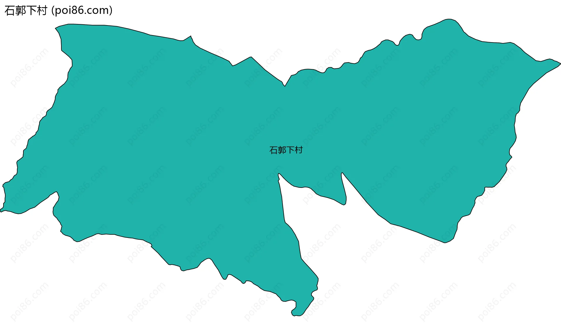 石郭下村边界地图