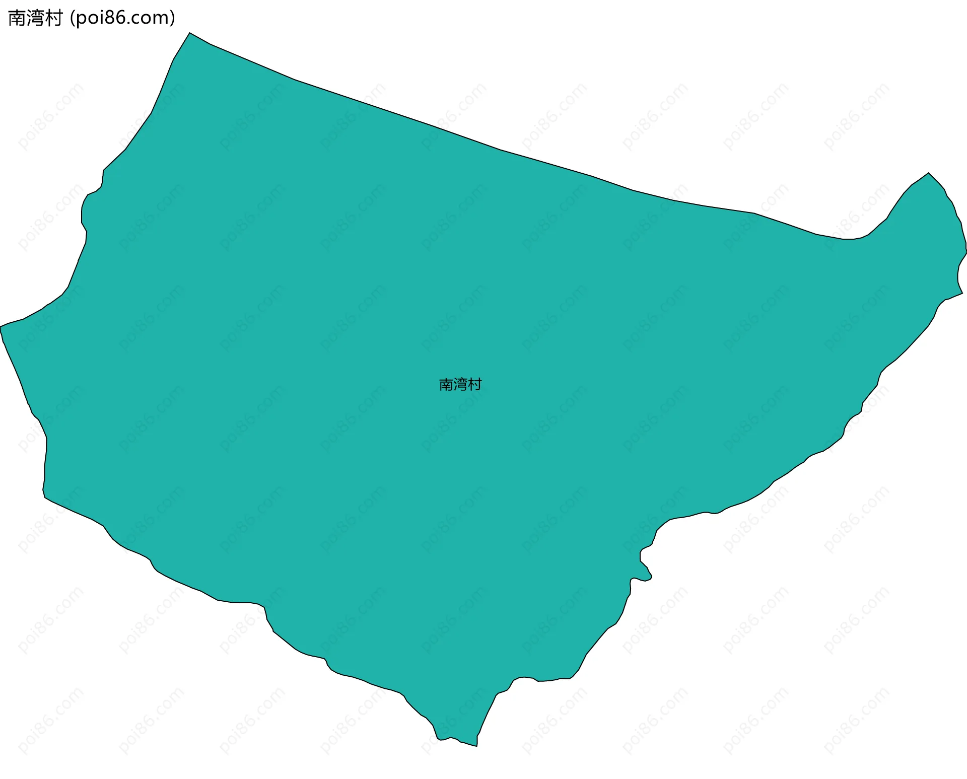 南湾村边界地图