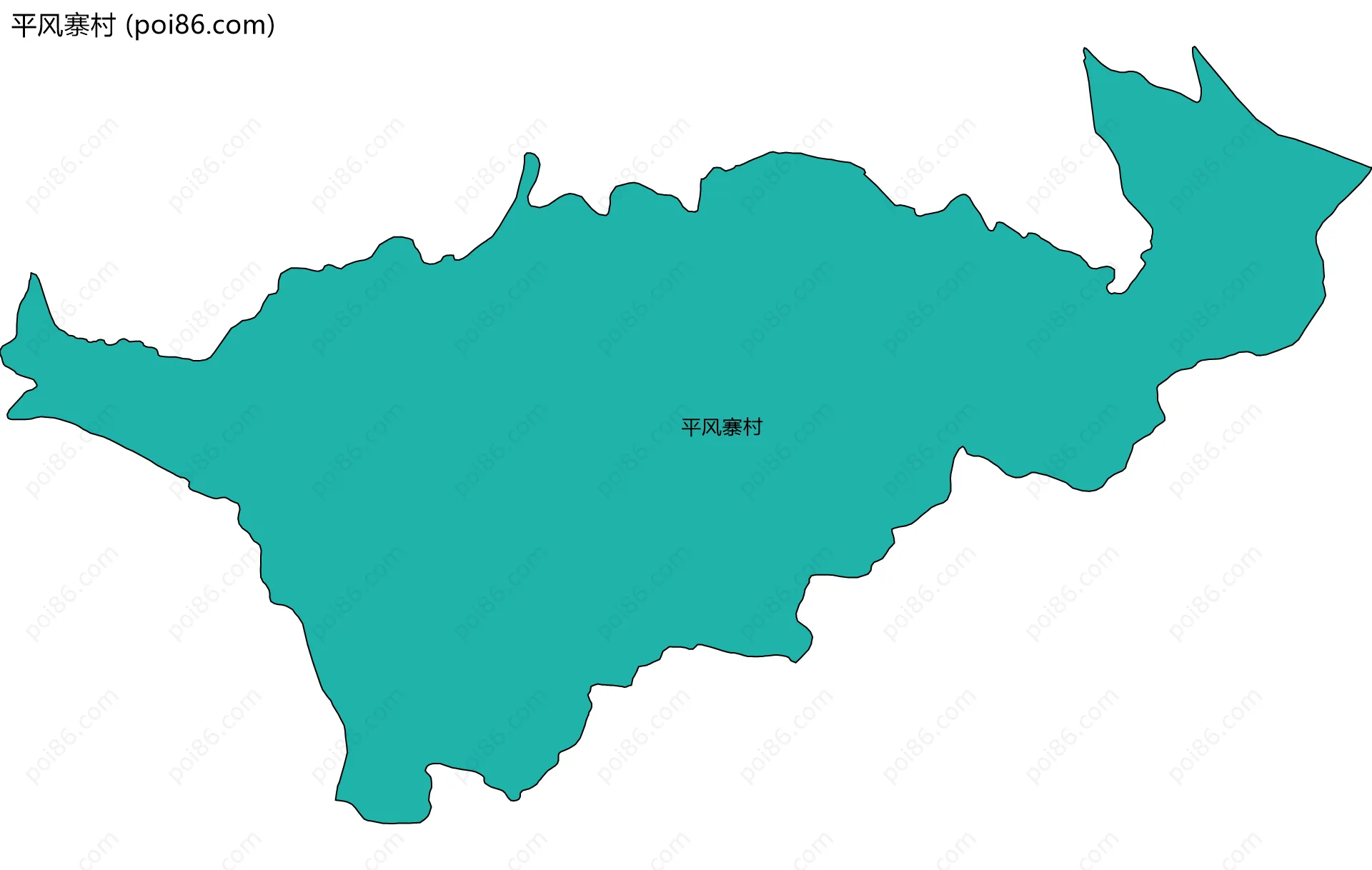 平风寨村边界地图