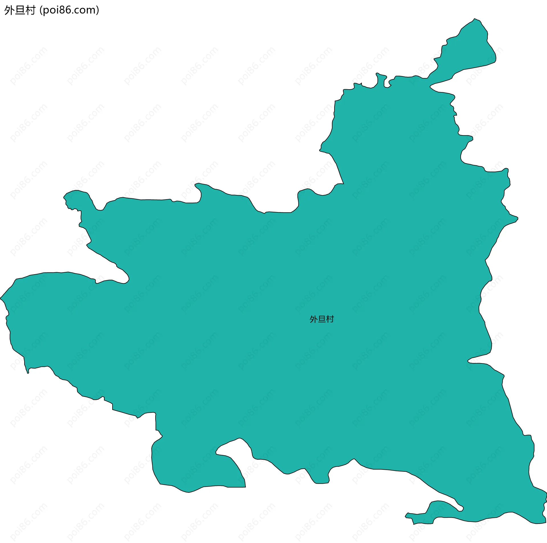 外旦村边界地图