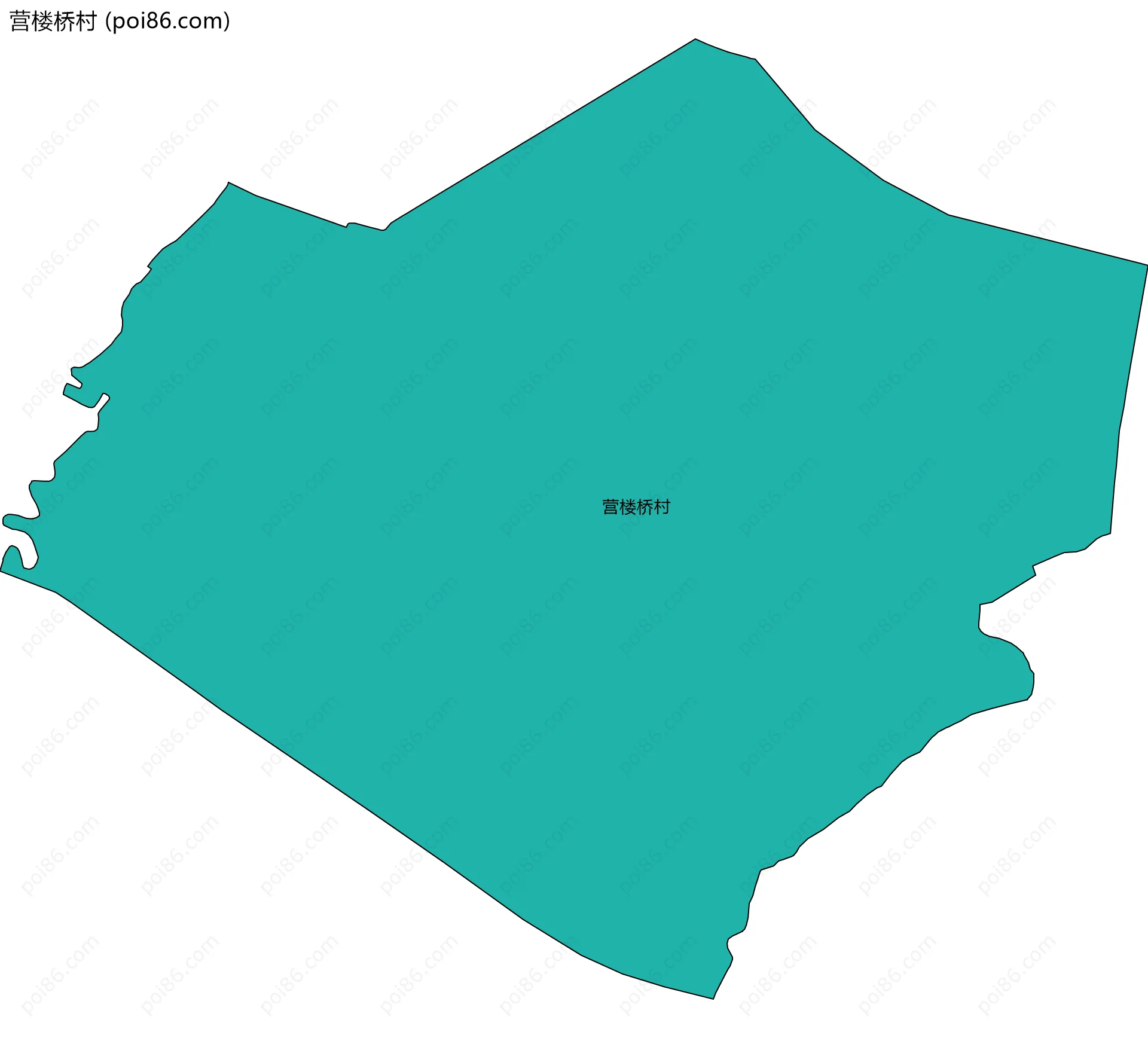 营楼桥村边界地图