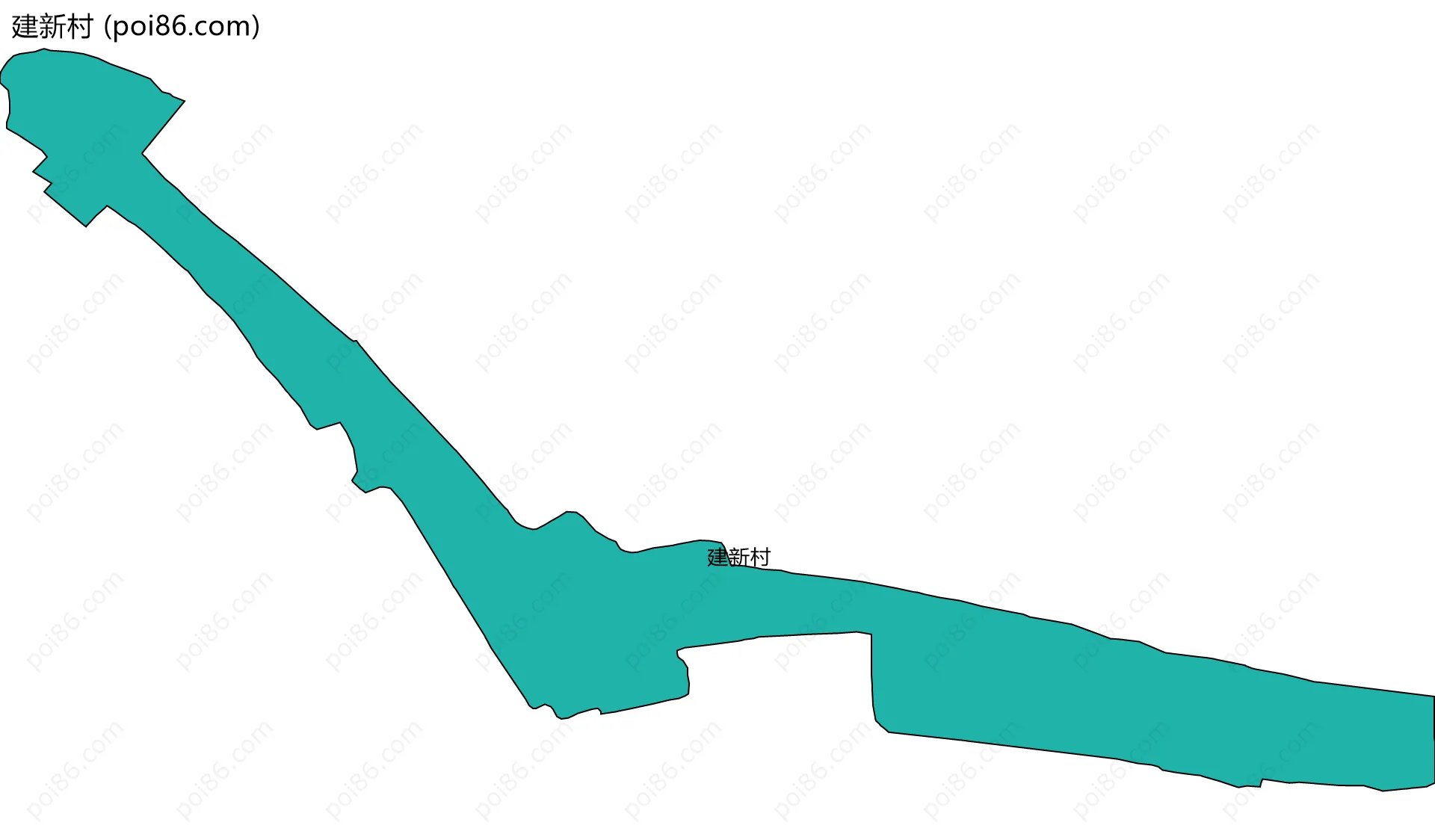 建新村边界地图