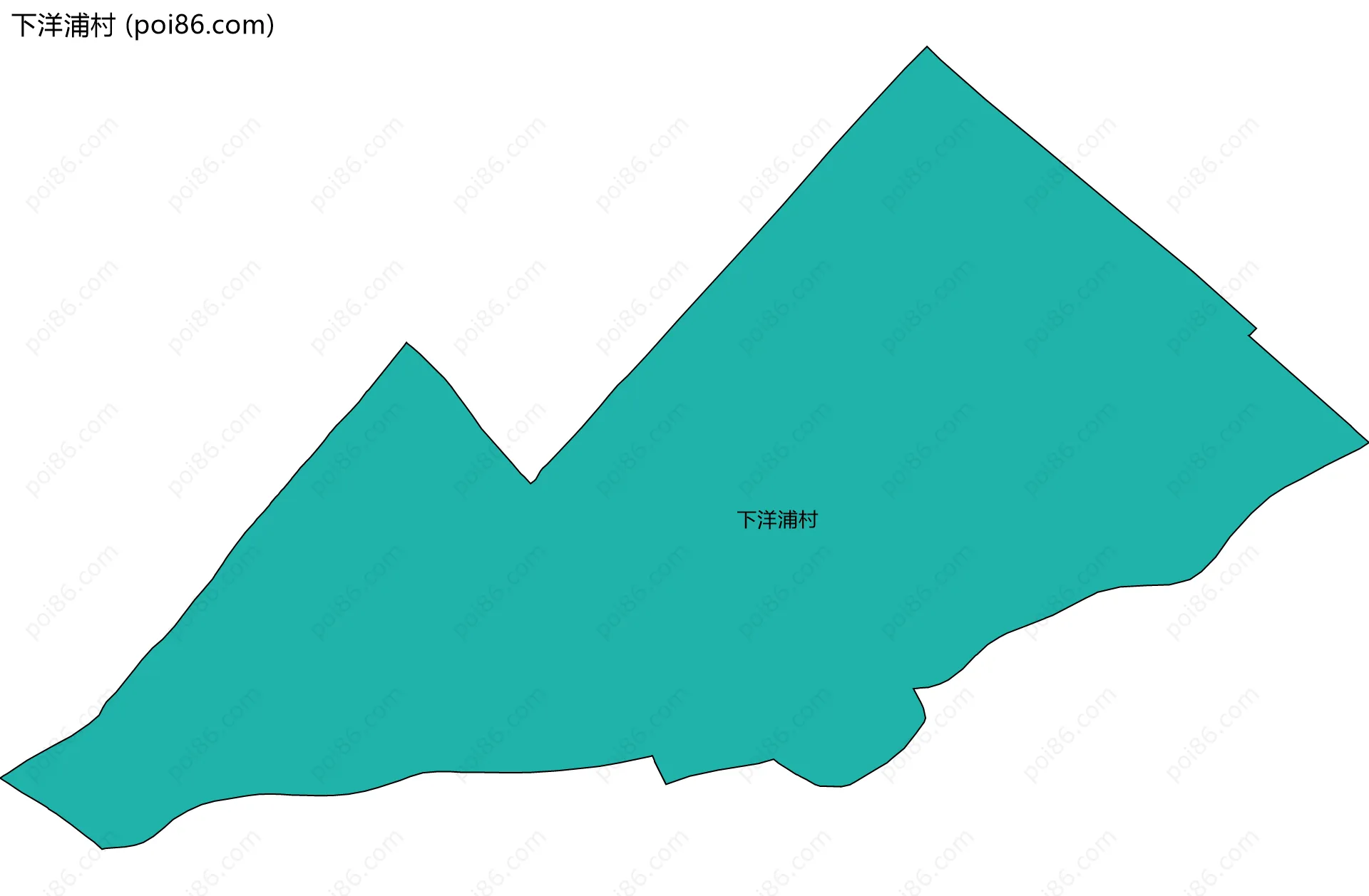 下洋浦村边界地图