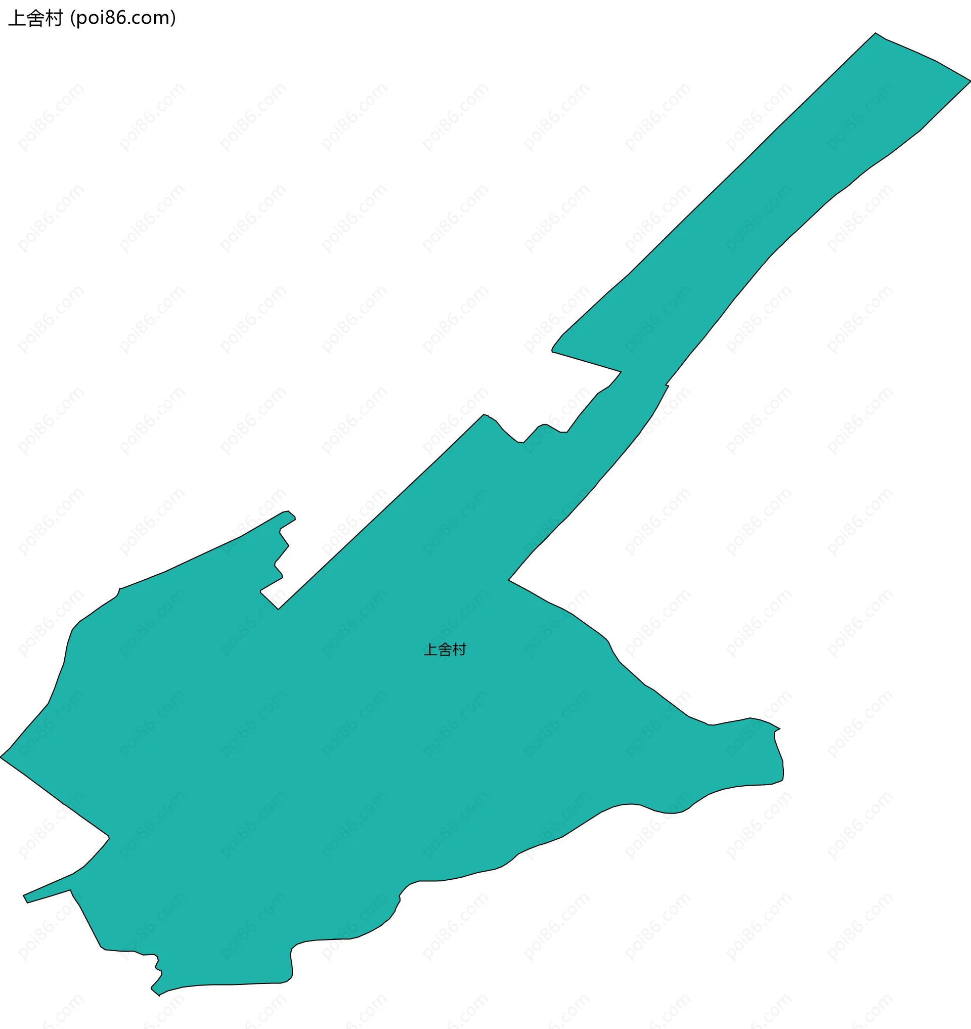 上舍村边界地图