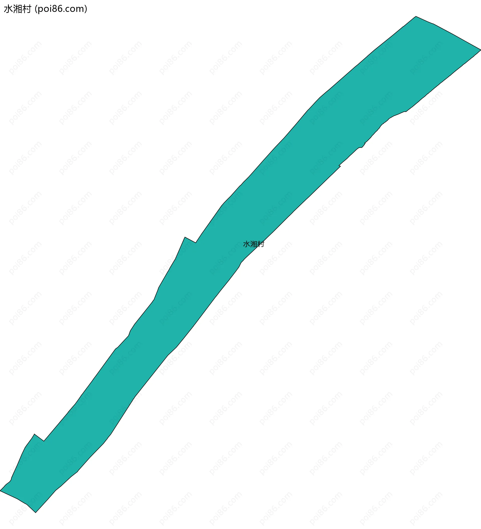 水湘村边界地图