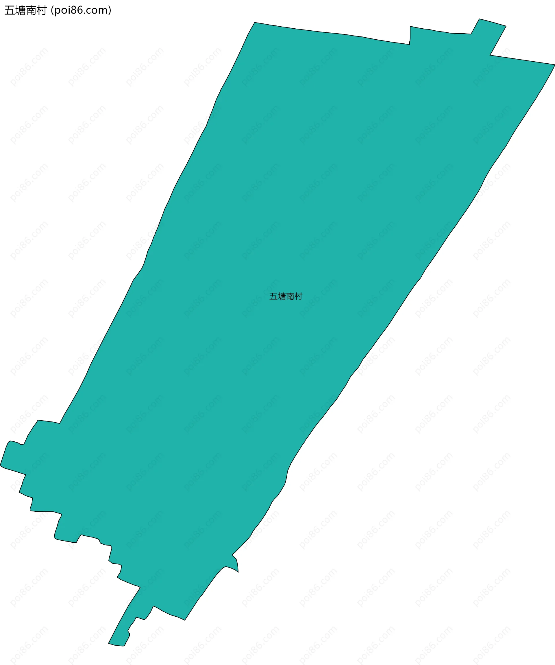 五塘南村边界地图