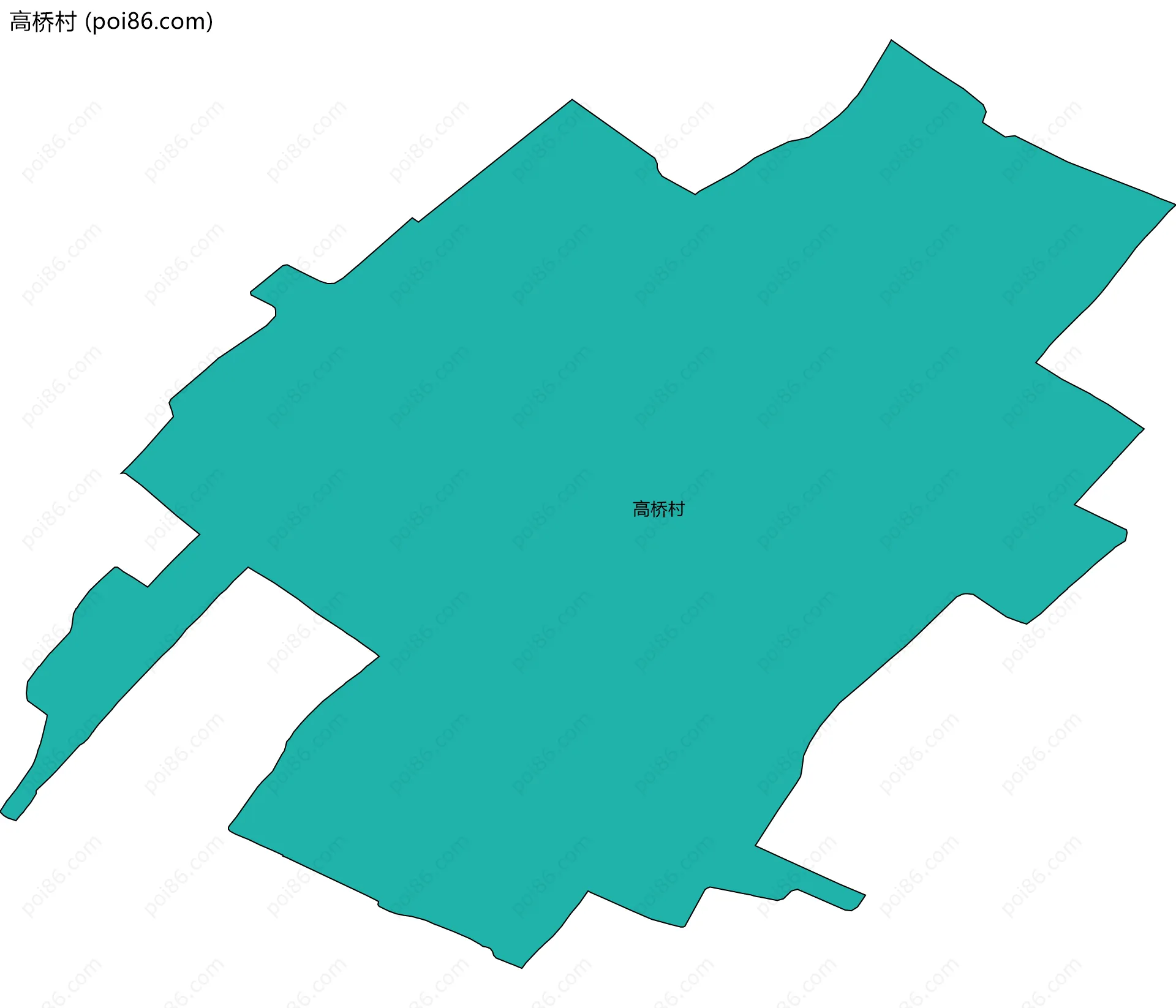 高桥村边界地图