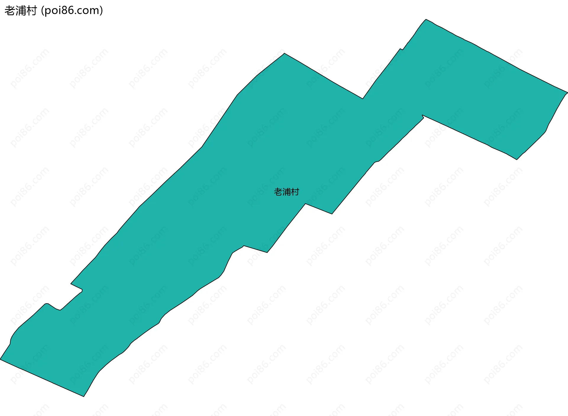 老浦村边界地图