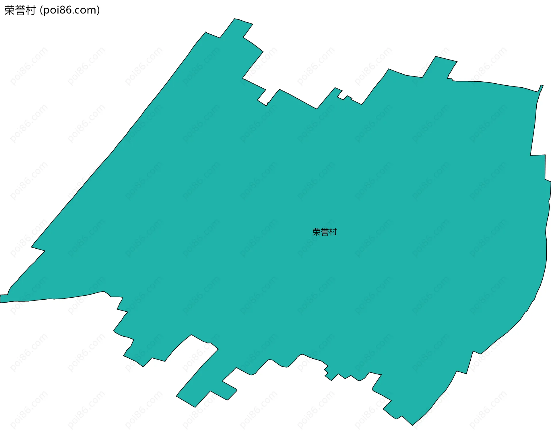 荣誉村边界地图