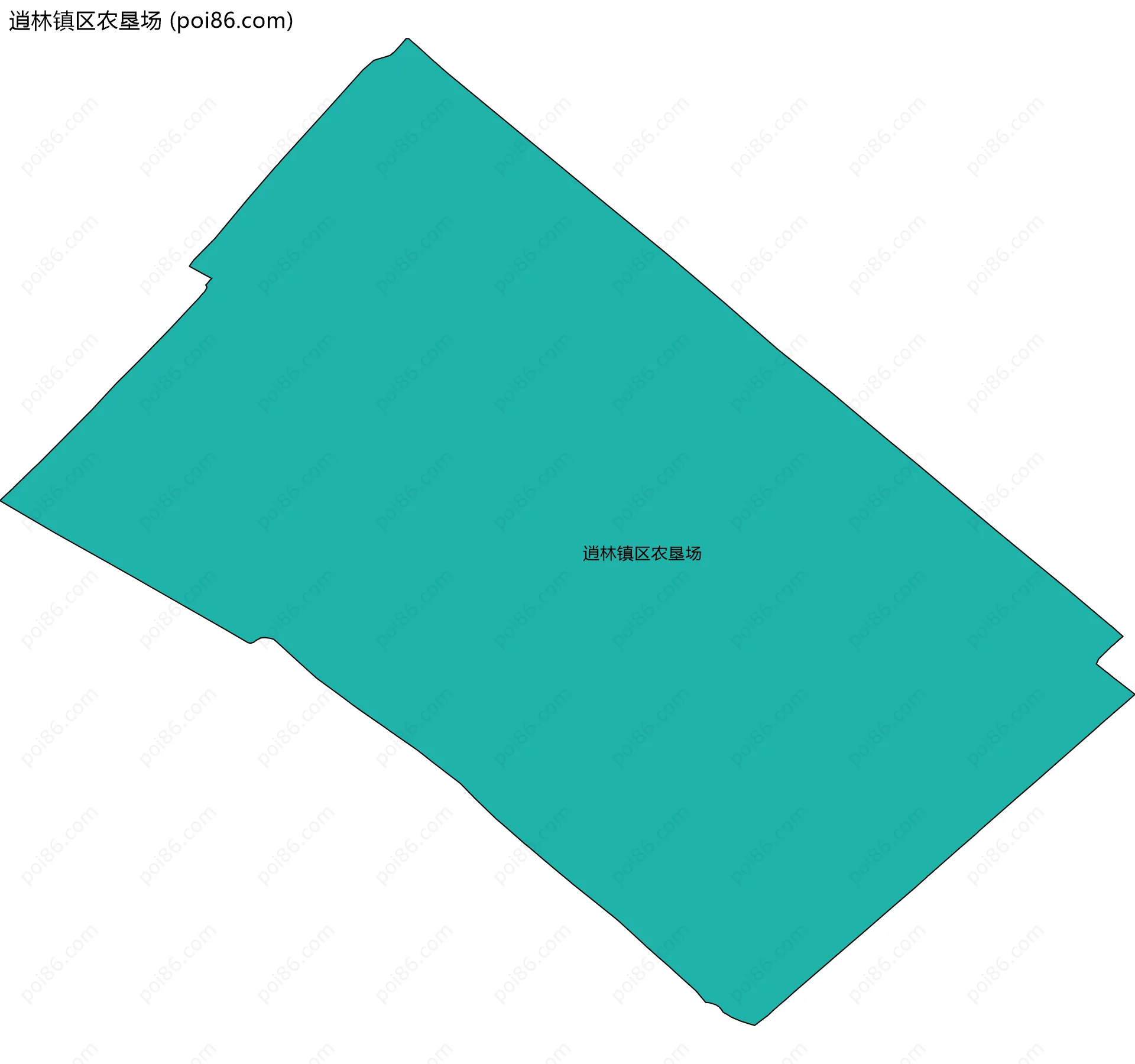 逍林镇区农垦场边界地图