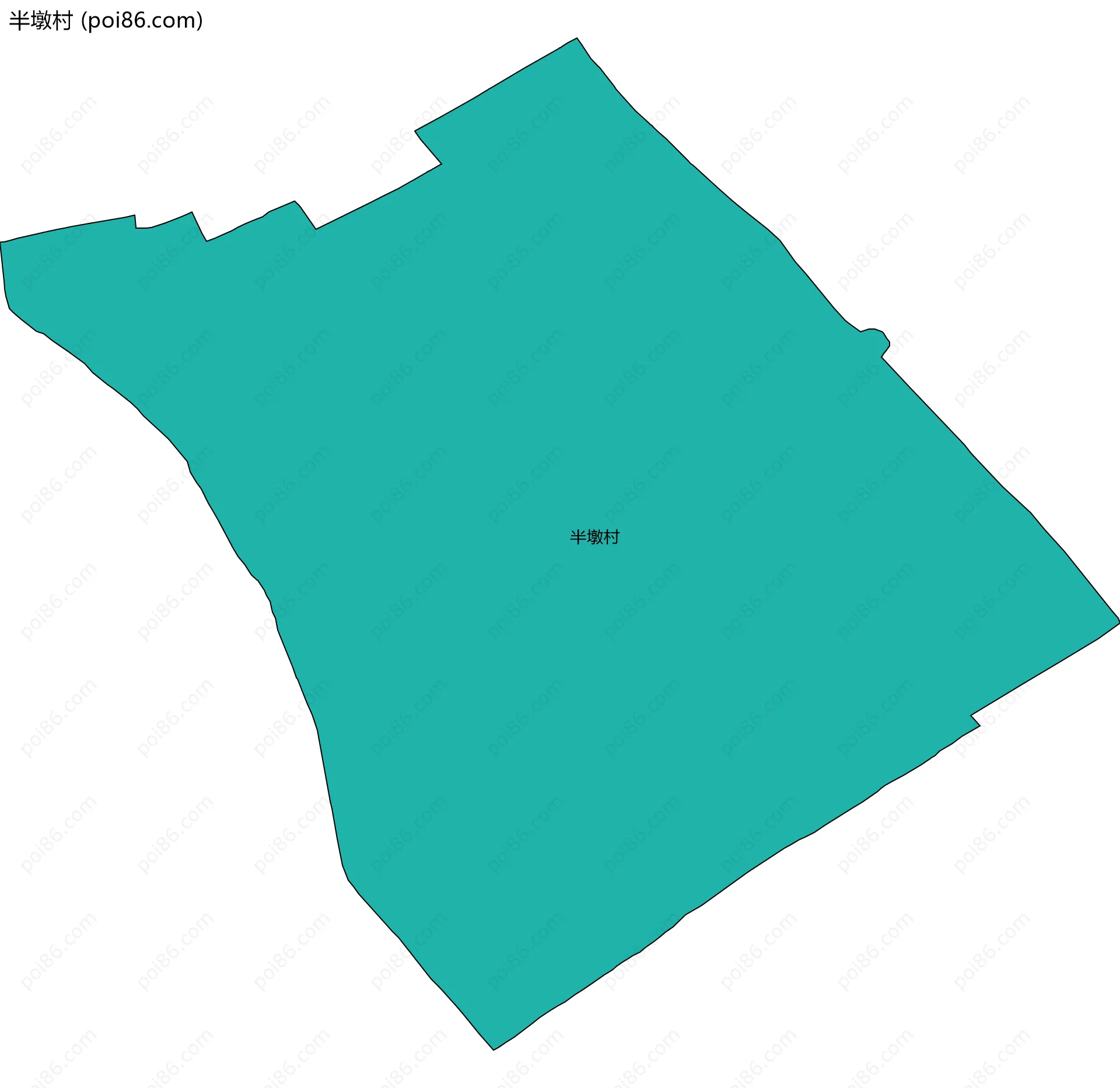 半墩村边界地图