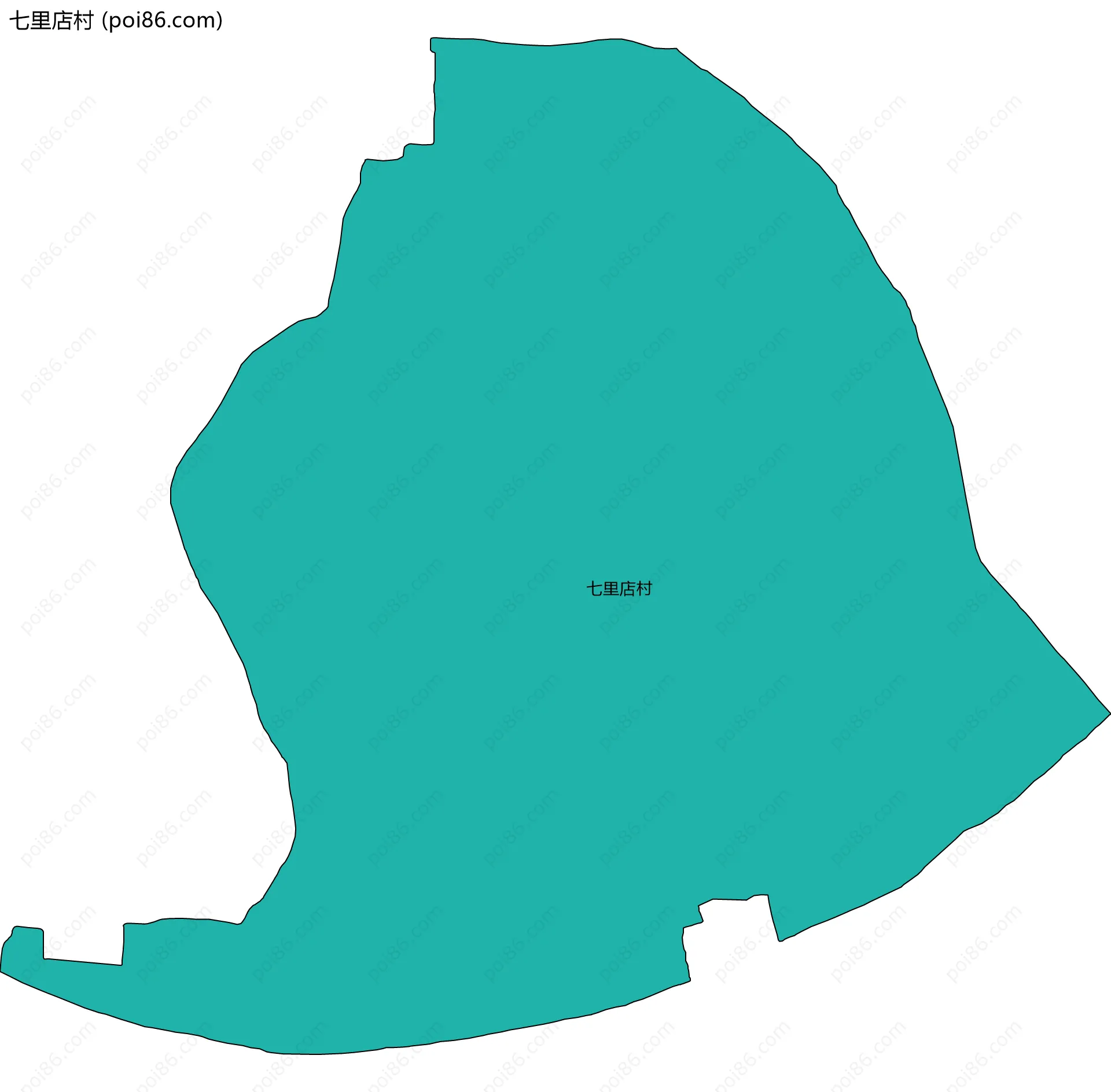 七里店村边界地图