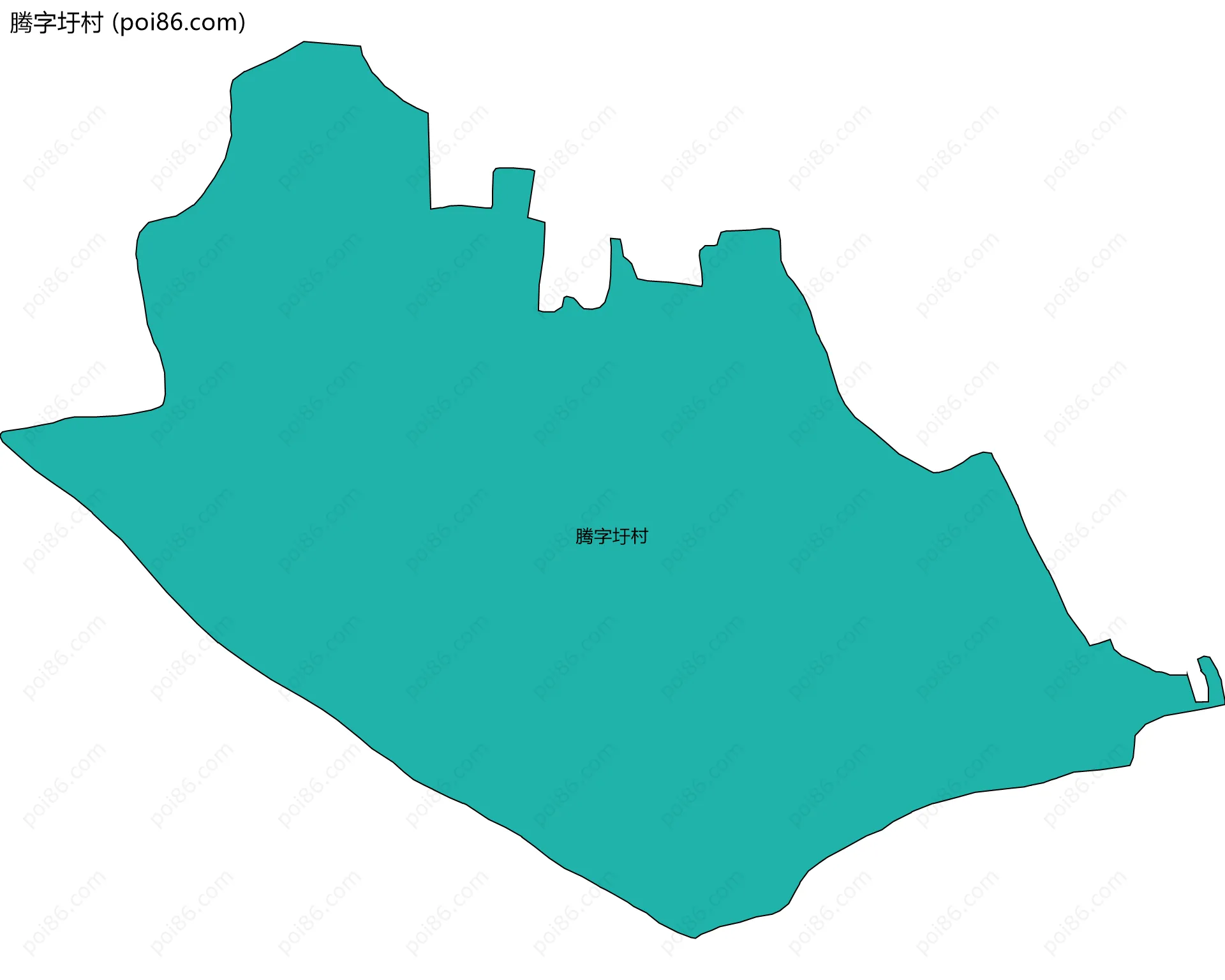 腾字圩村边界地图