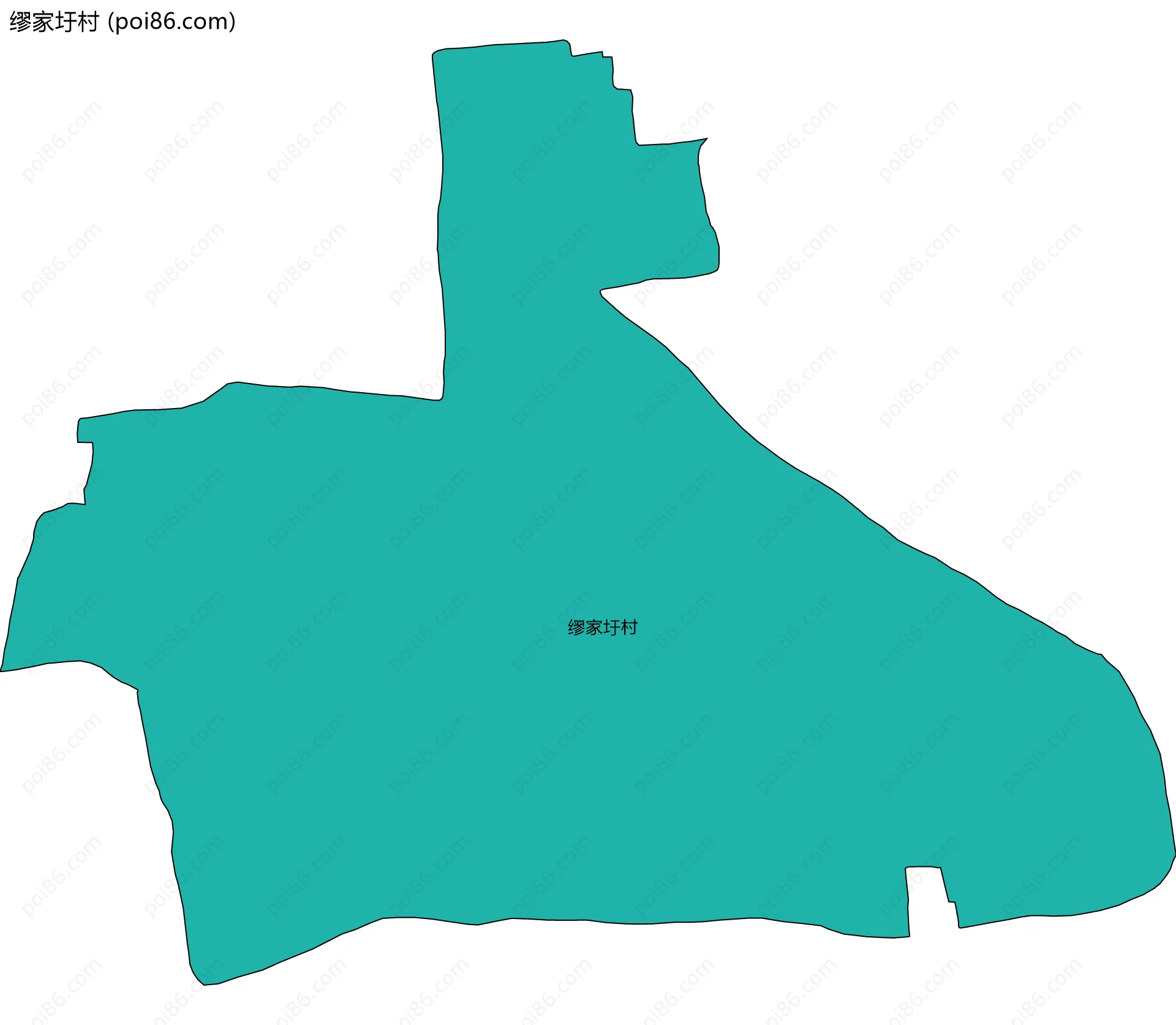 缪家圩村边界地图