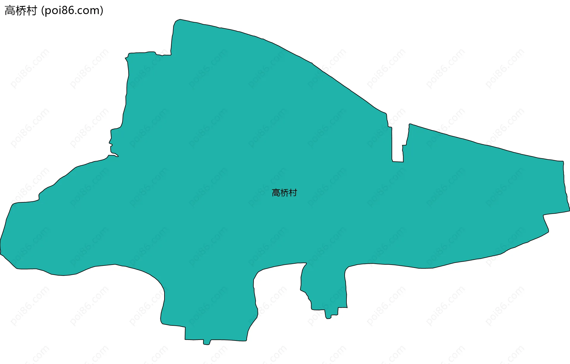 高桥村边界地图