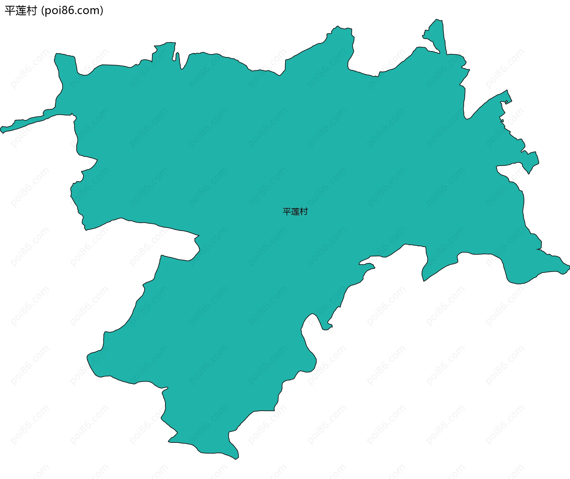 平莲村边界地图