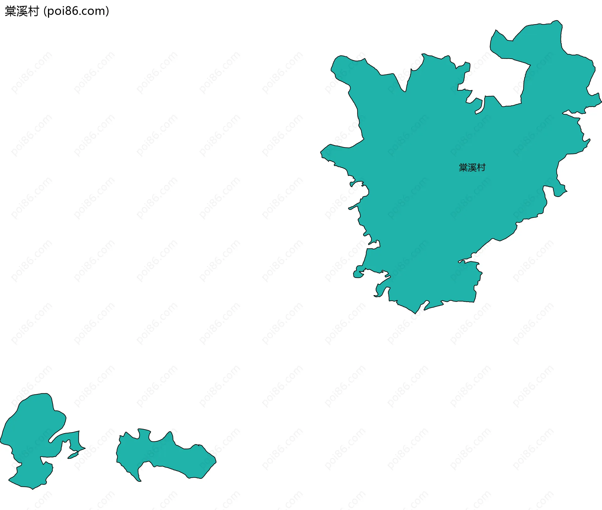 棠溪村边界地图