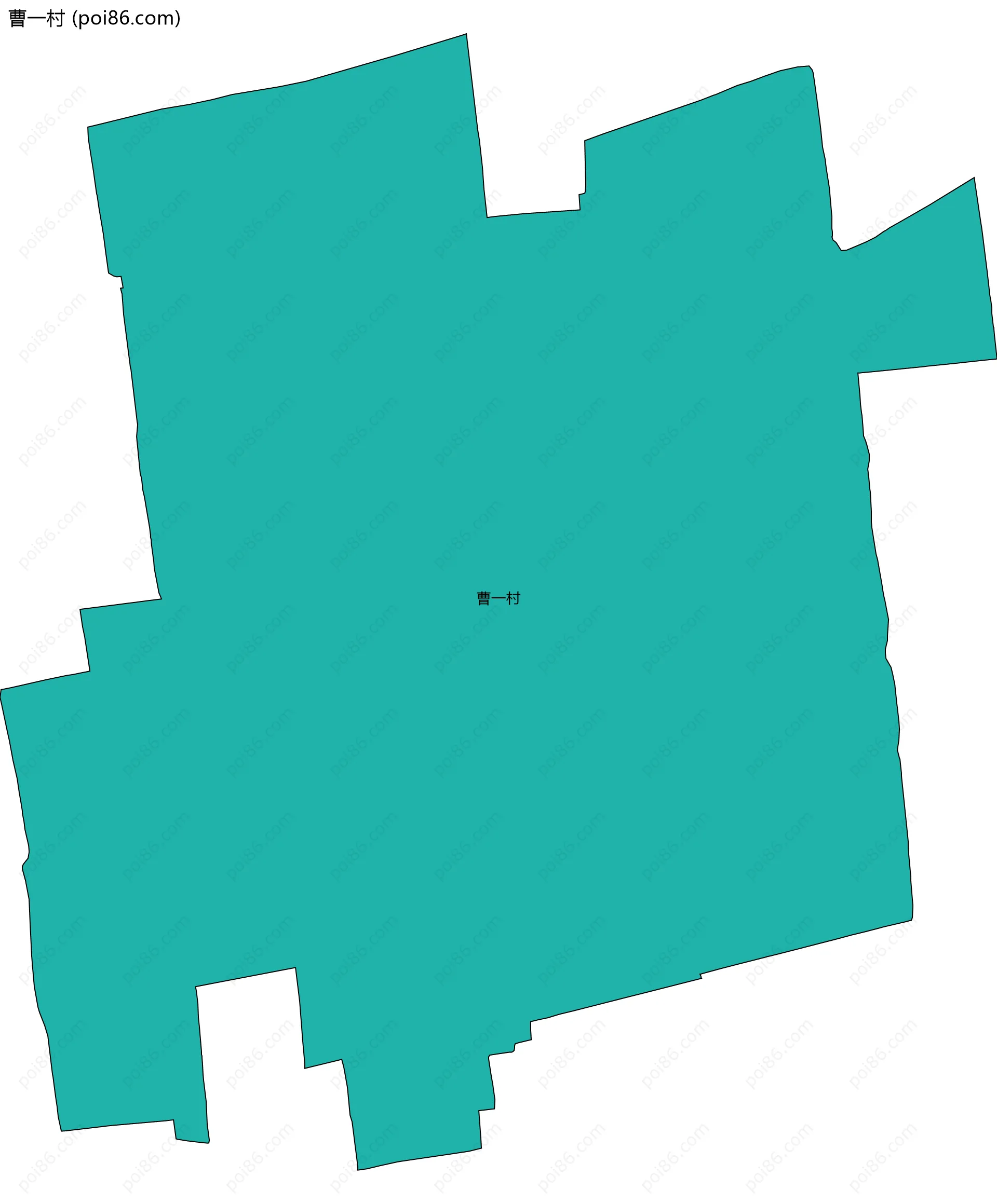 曹一村边界地图