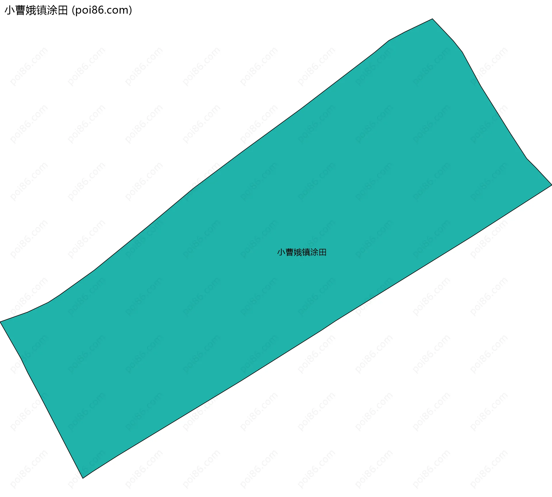 小曹娥镇涂田边界地图