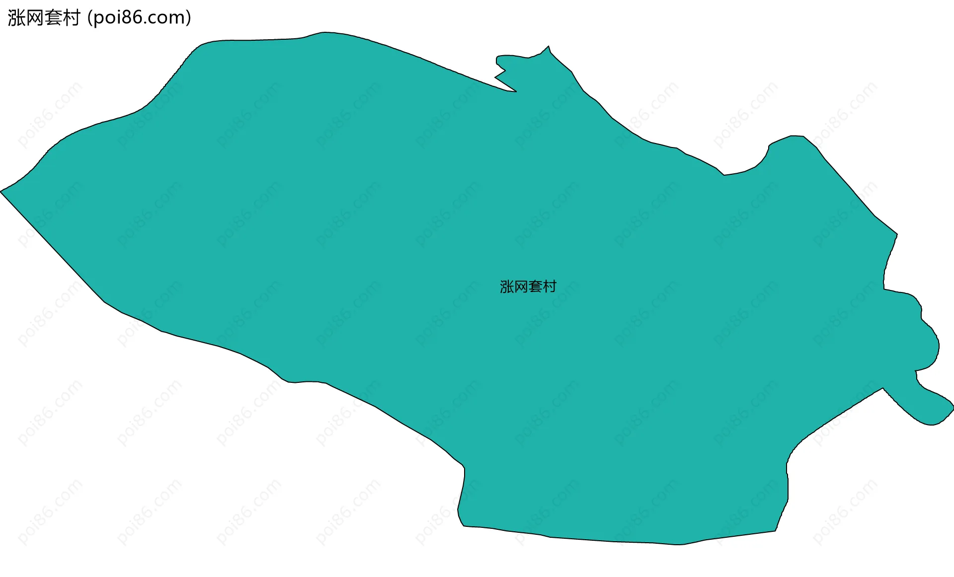 涨网套村边界地图