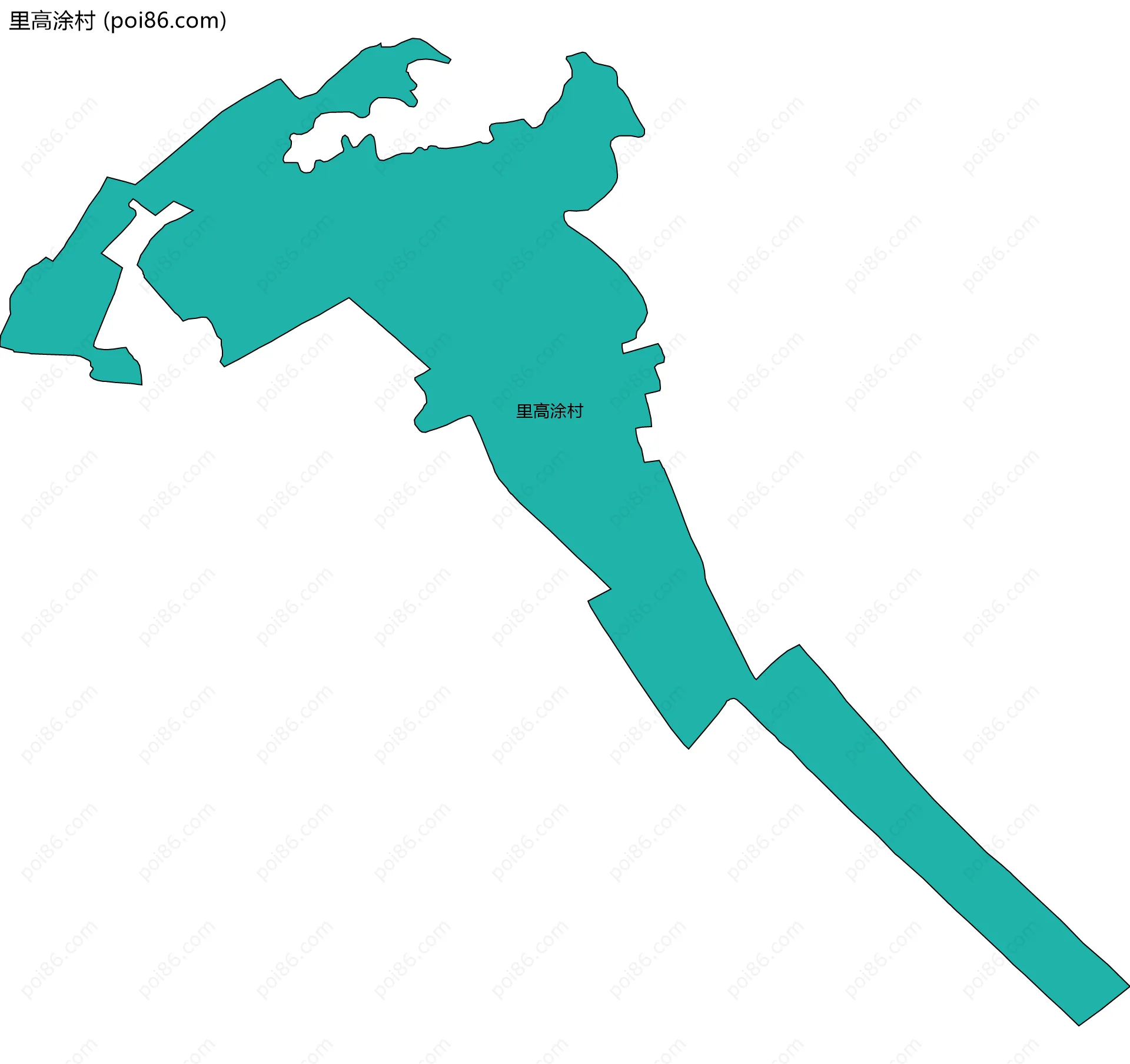 里高涂村边界地图