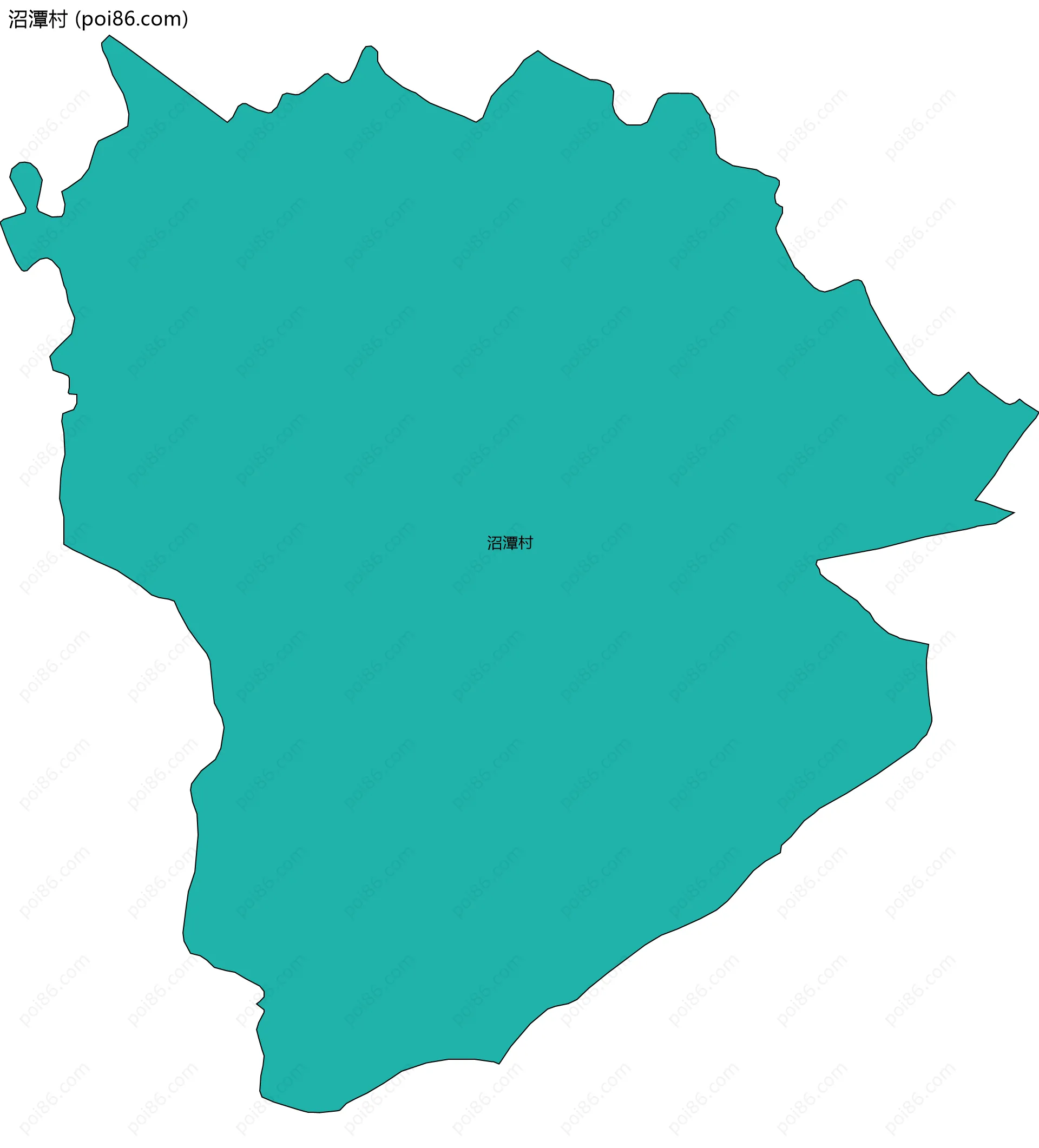 沼潭村边界地图