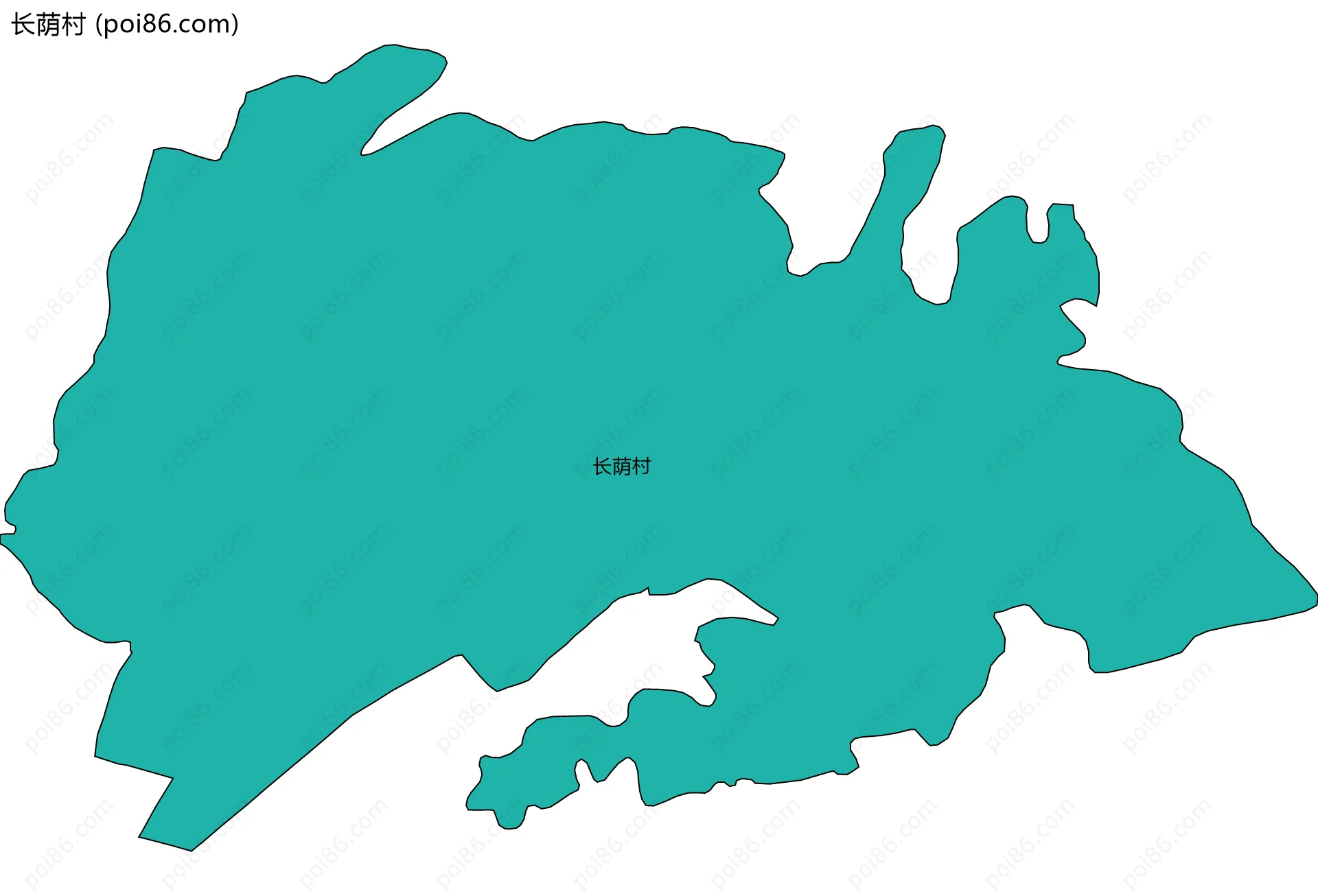 长荫村边界地图