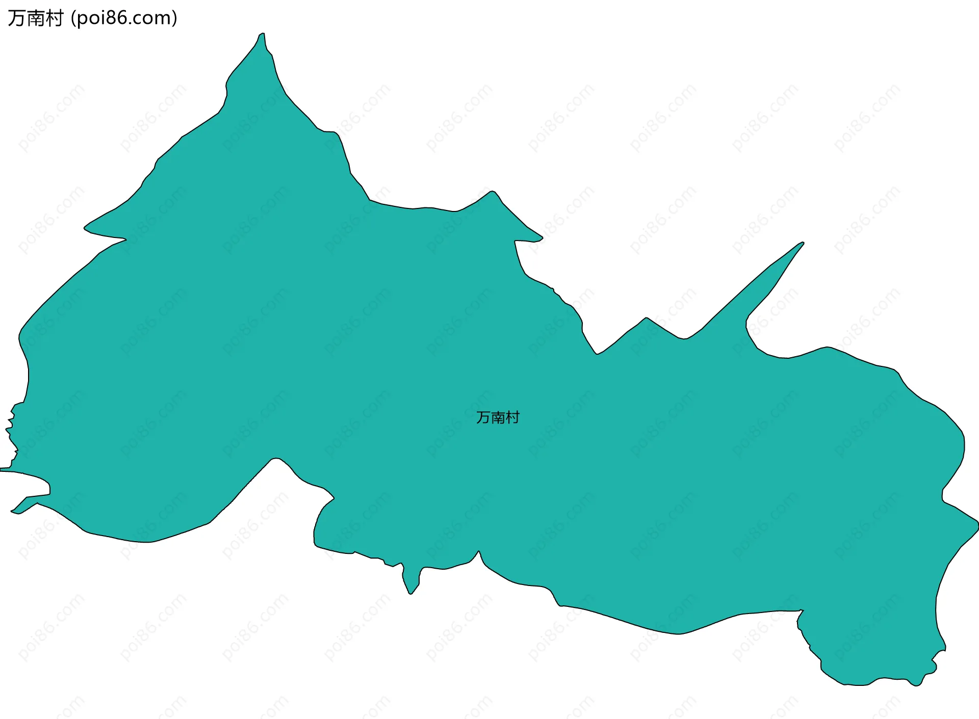 万南村边界地图