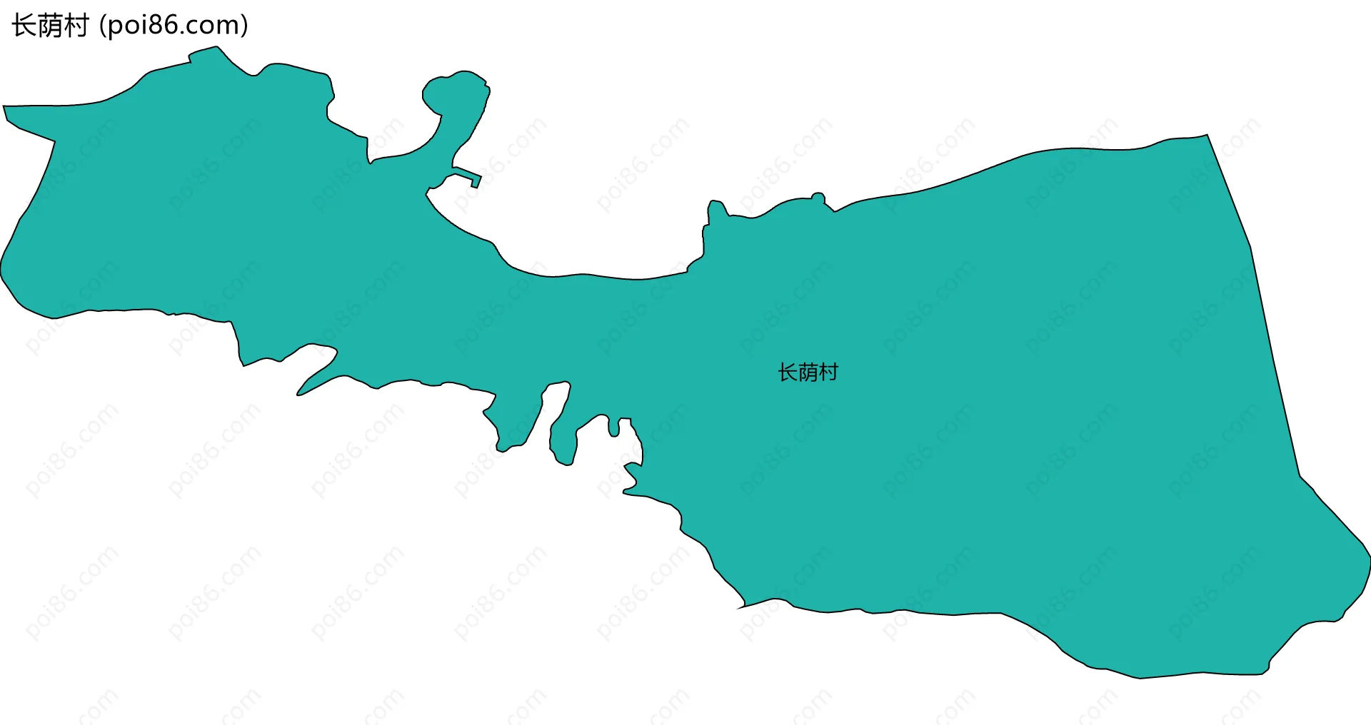 长荫村边界地图