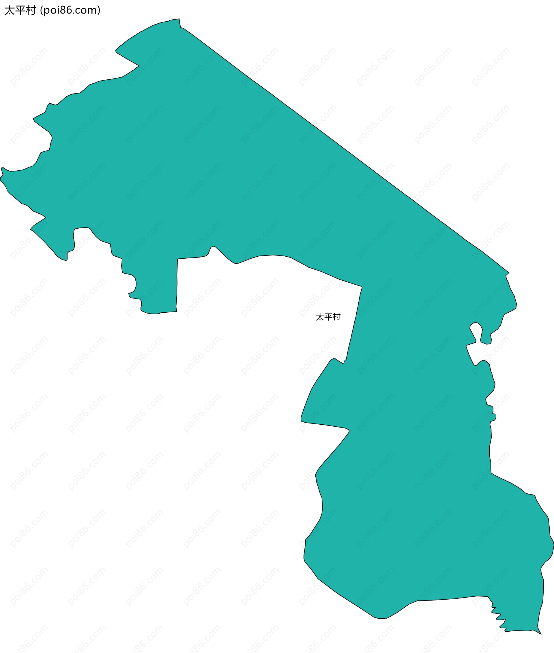 太平村边界地图