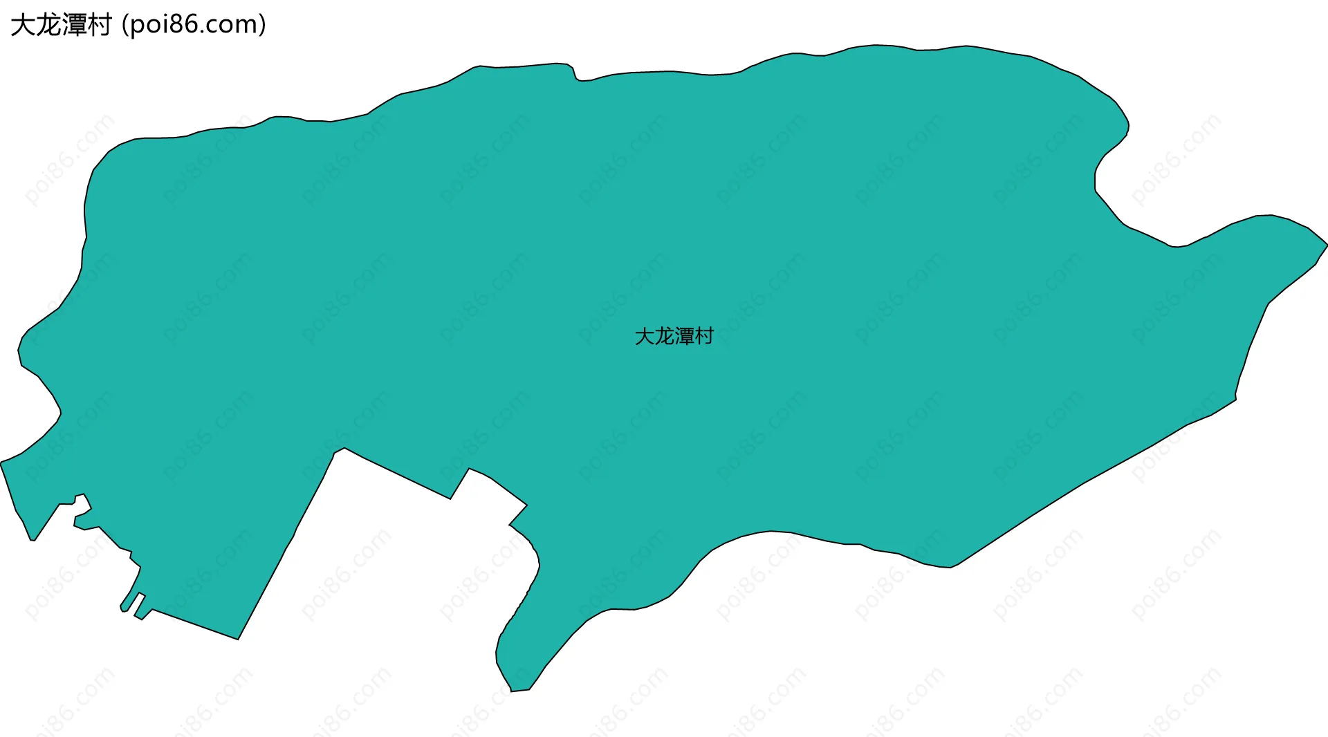 大龙潭村边界地图