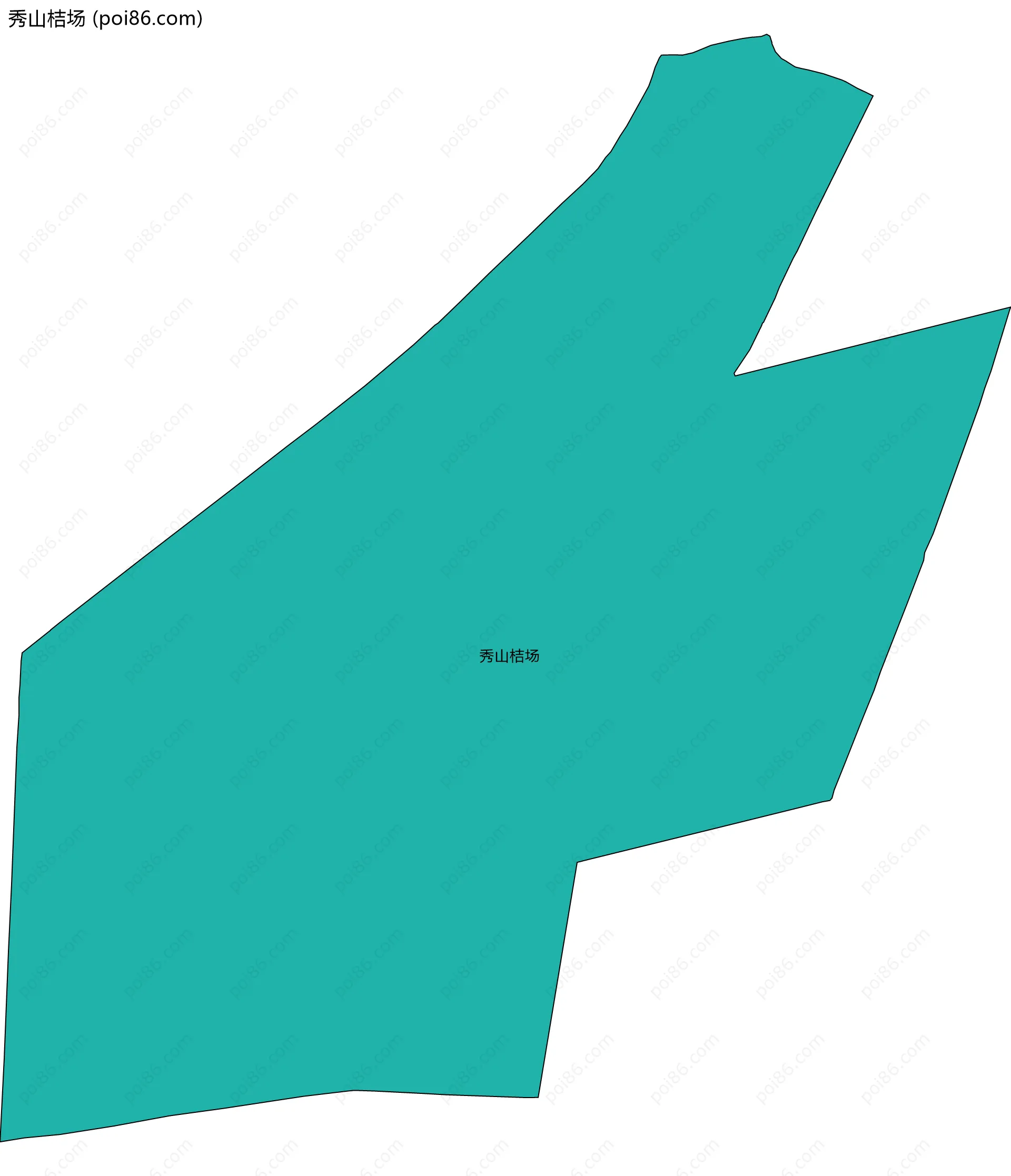 秀山桔场边界地图