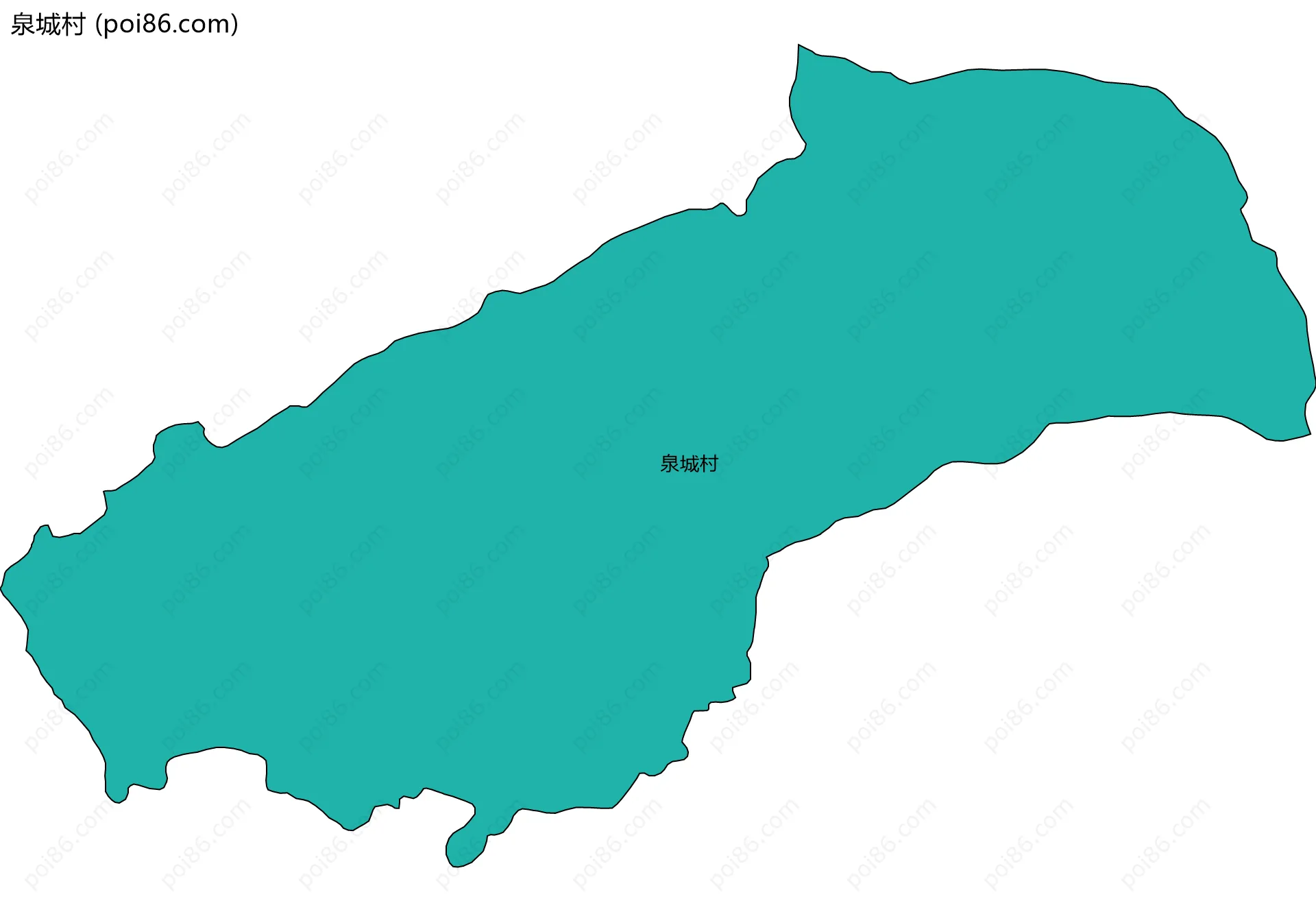泉城村边界地图
