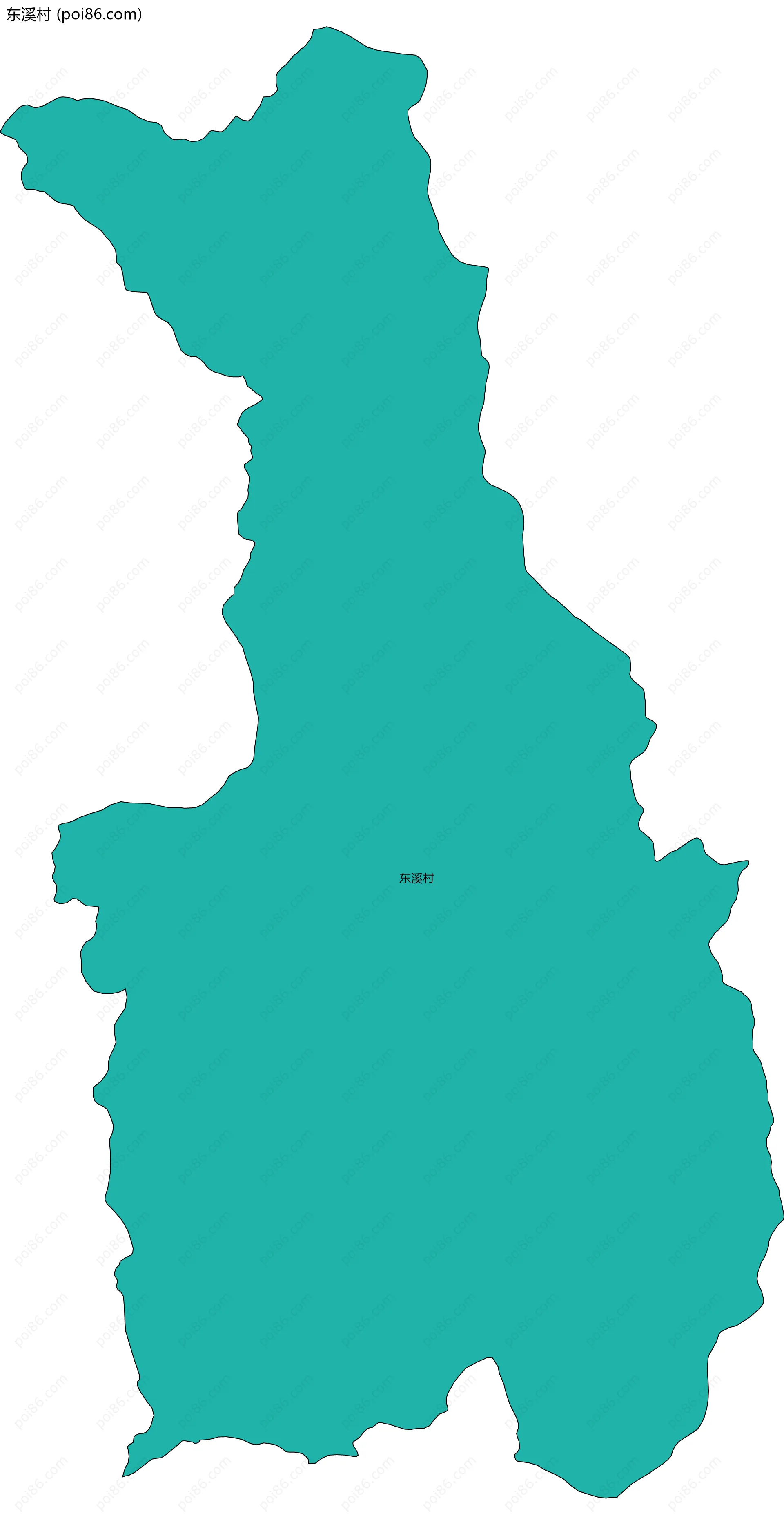 东溪村边界地图