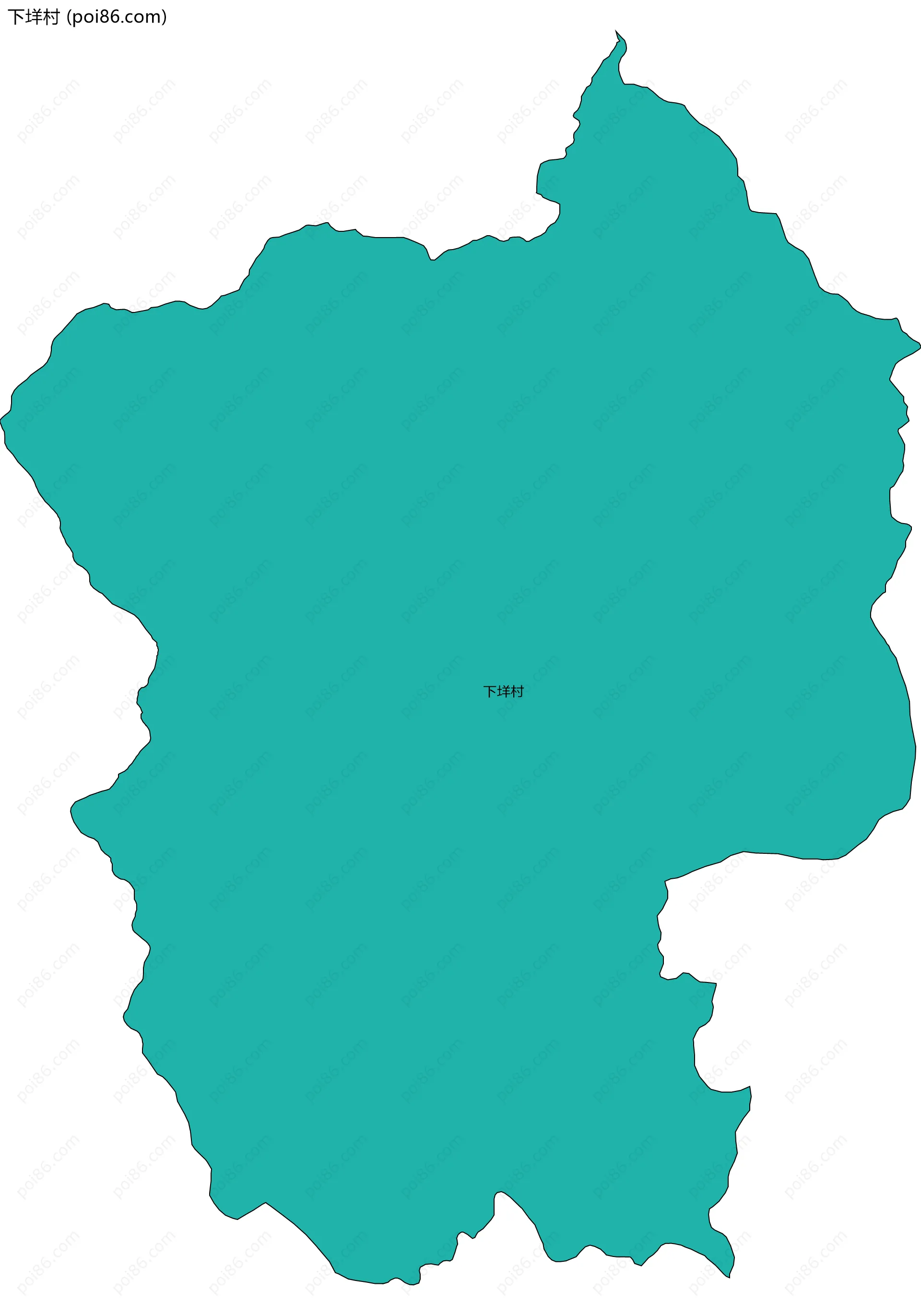 下垟村边界地图