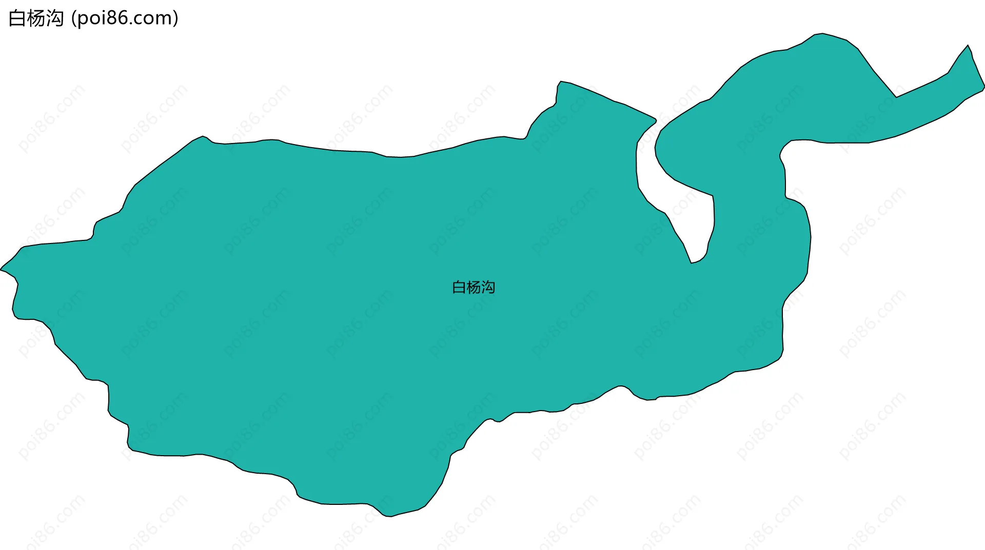 白杨沟边界地图