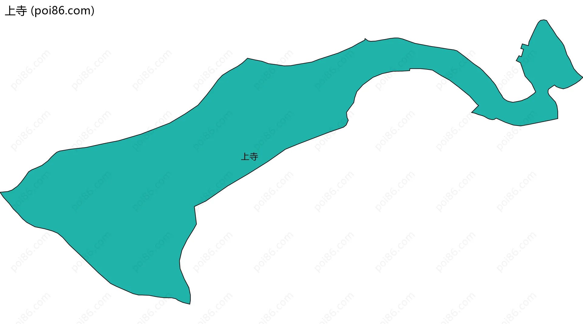 上寺边界地图