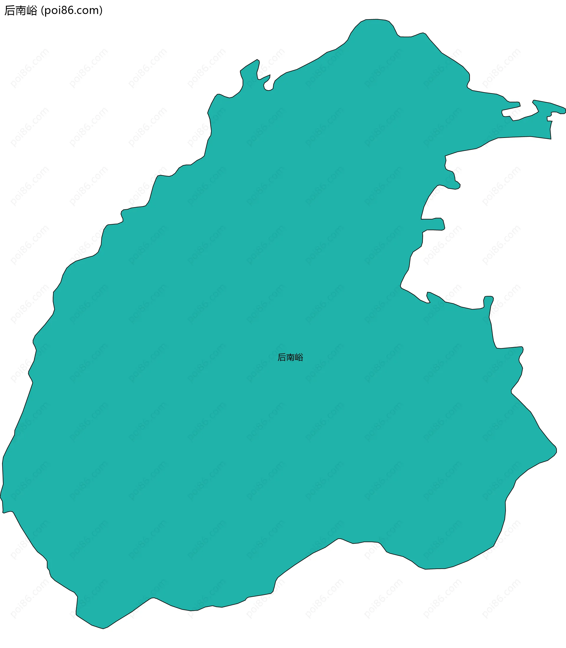 后南峪边界地图