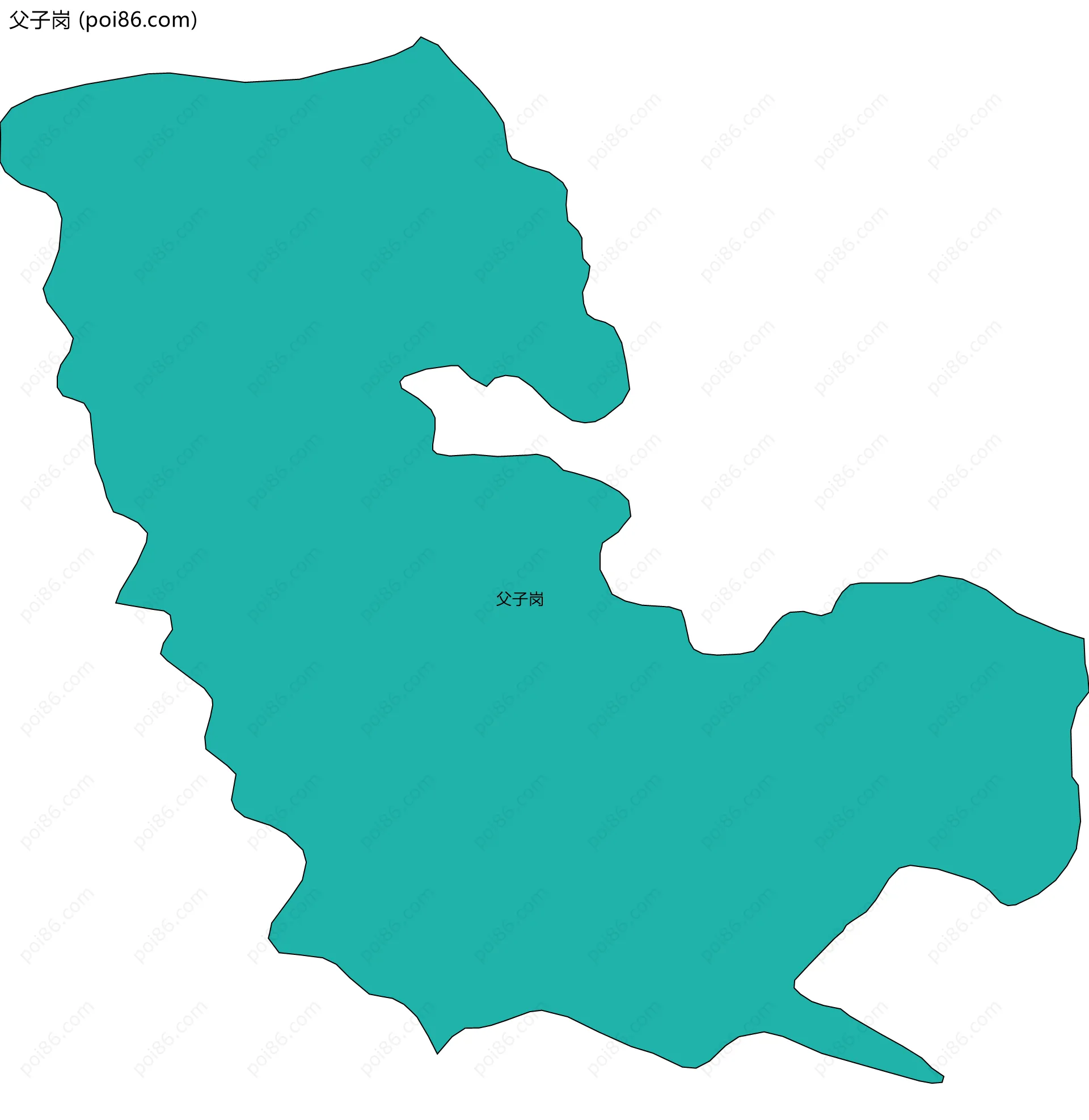 父子岗边界地图