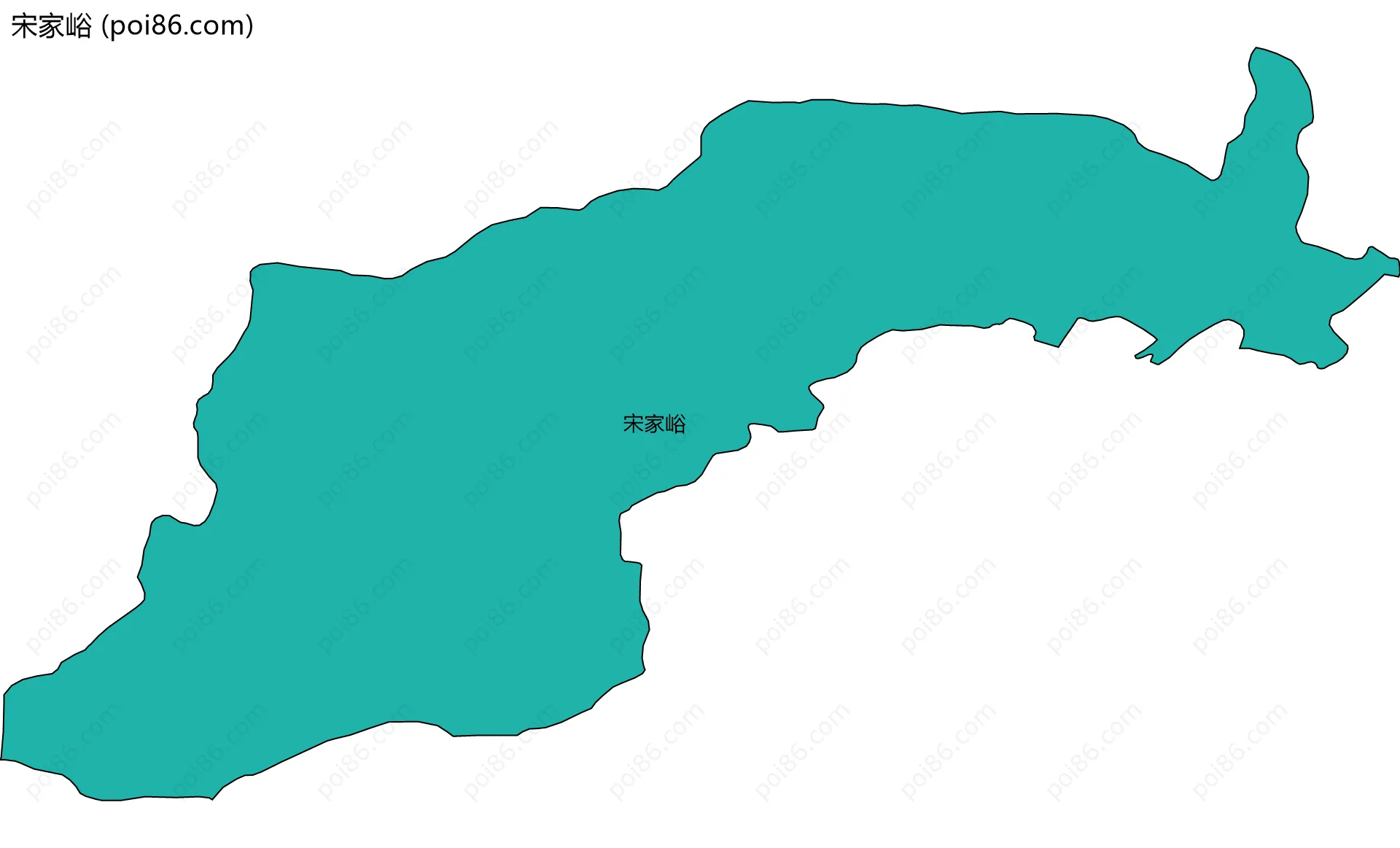 宋家峪边界地图