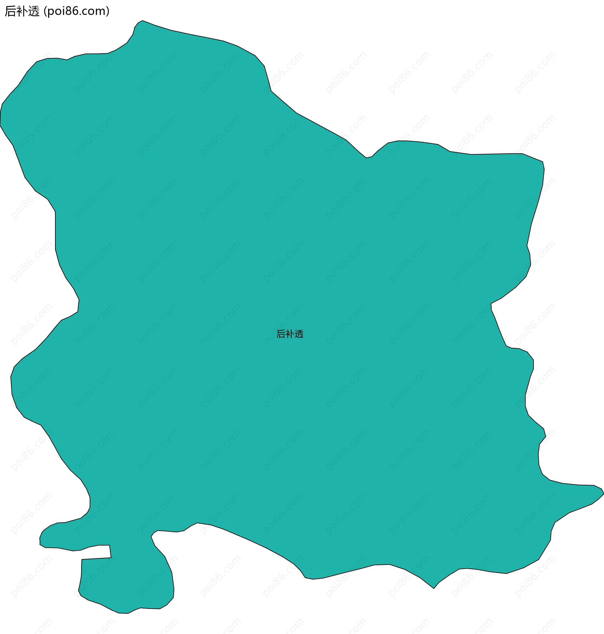 后补透边界地图