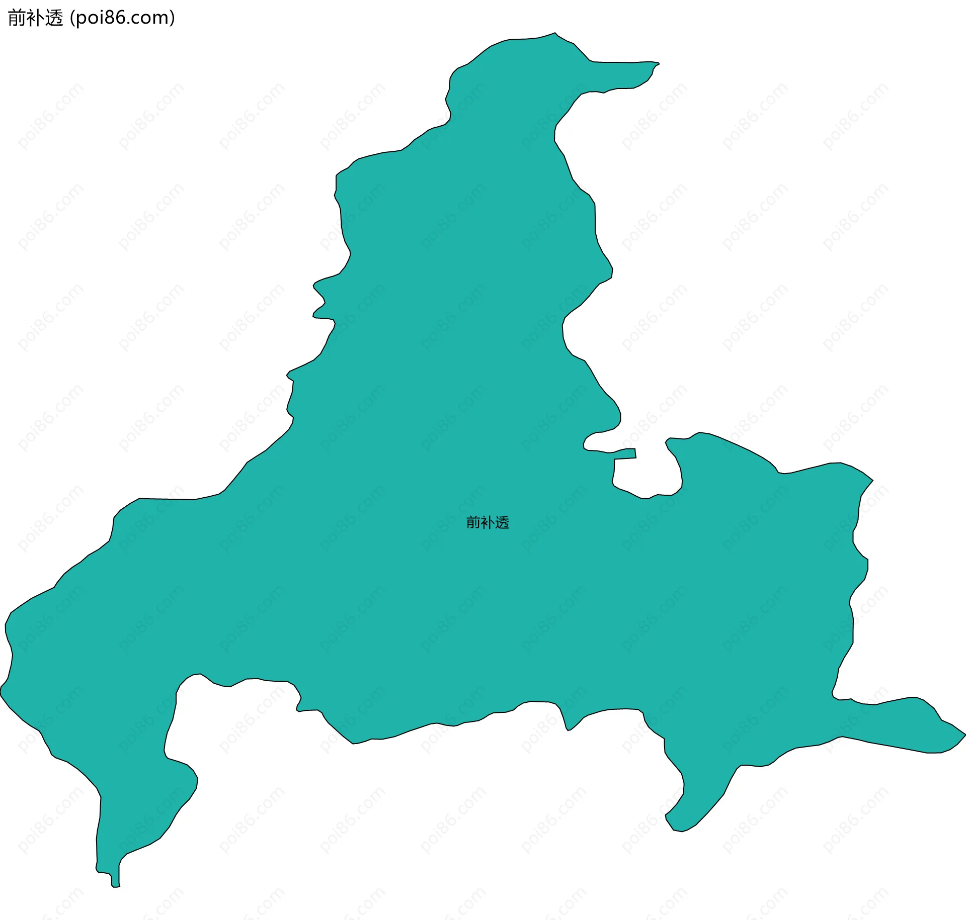 前补透边界地图