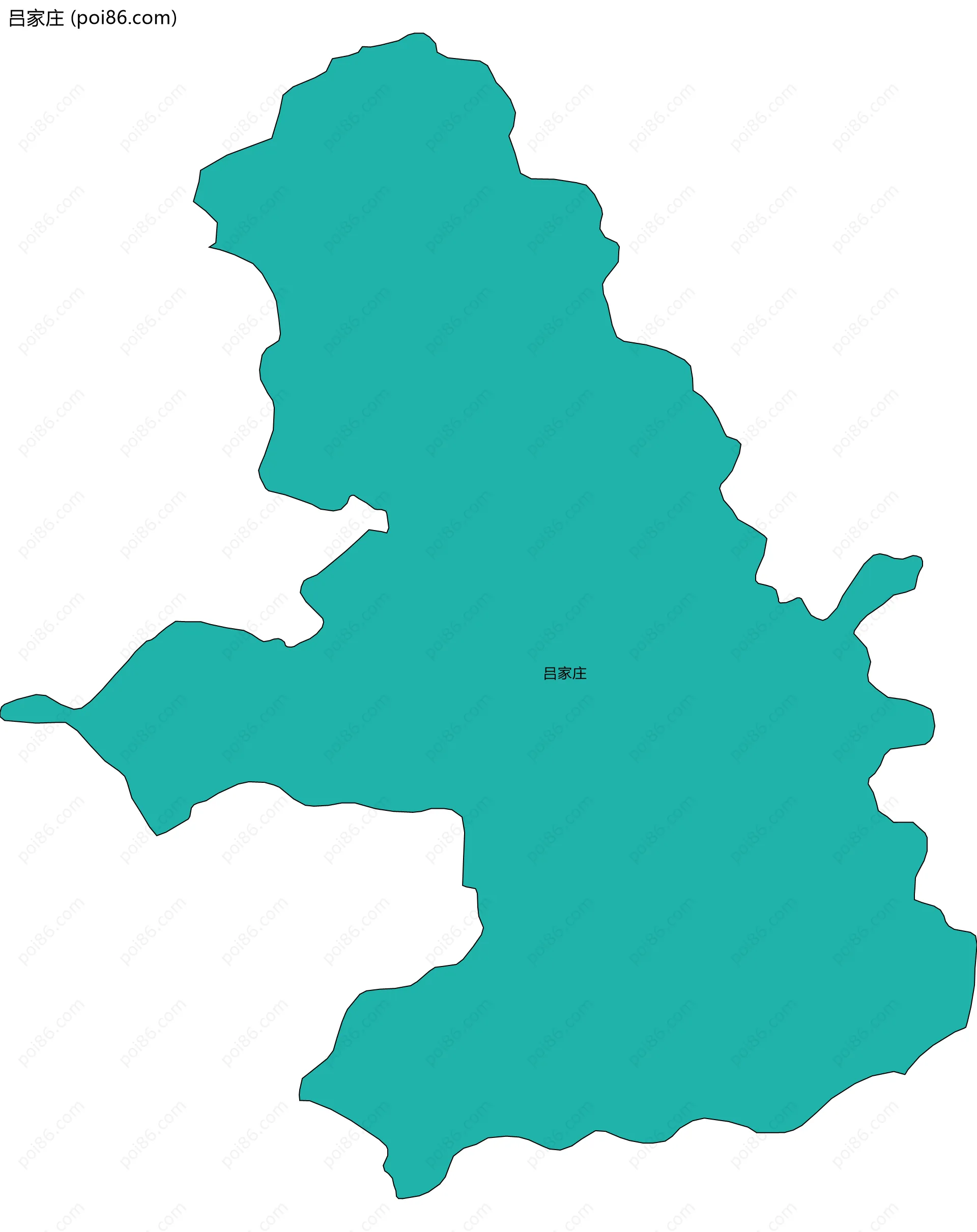 吕家庄边界地图