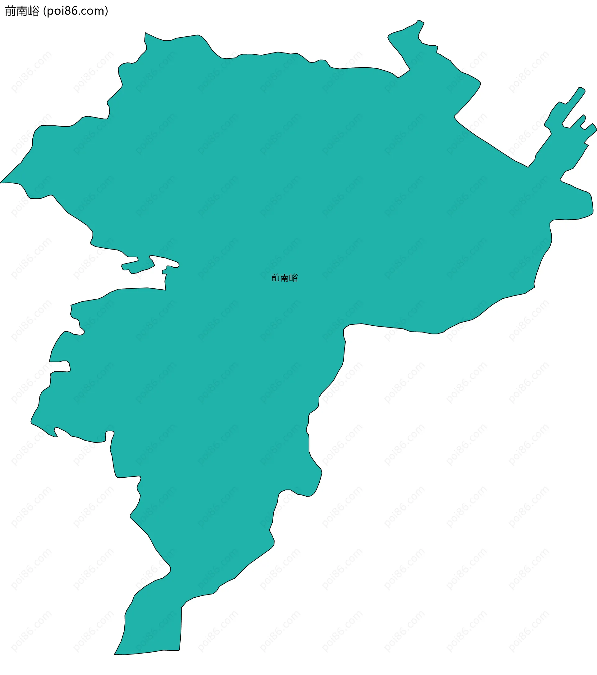 前南峪边界地图