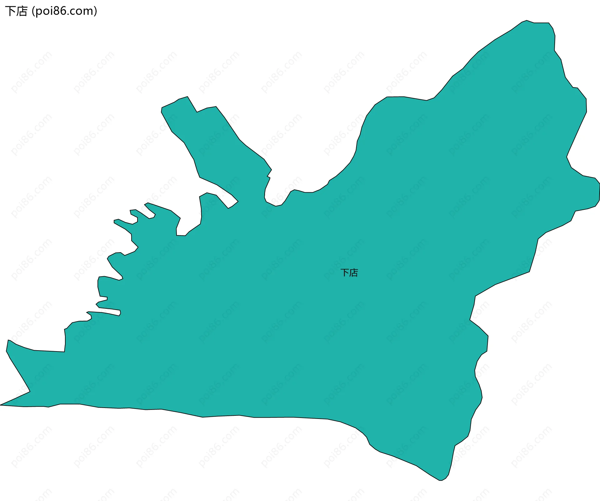 下店边界地图